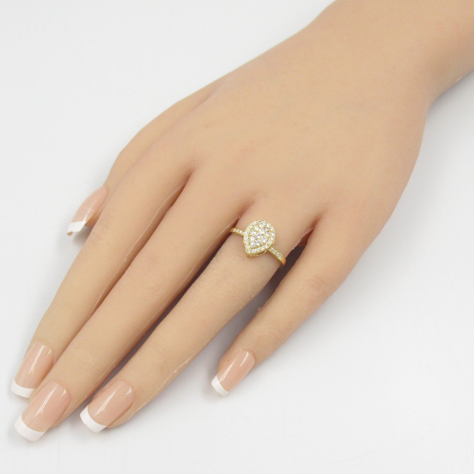 K18 Yellow Gold Diamond Ring Jewelry