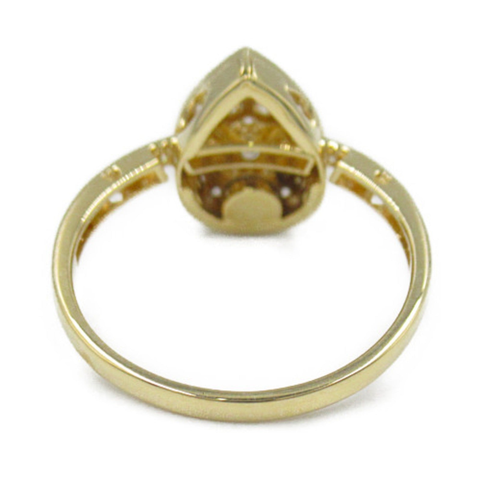 K18 Yellow Gold Diamond Ring Jewelry