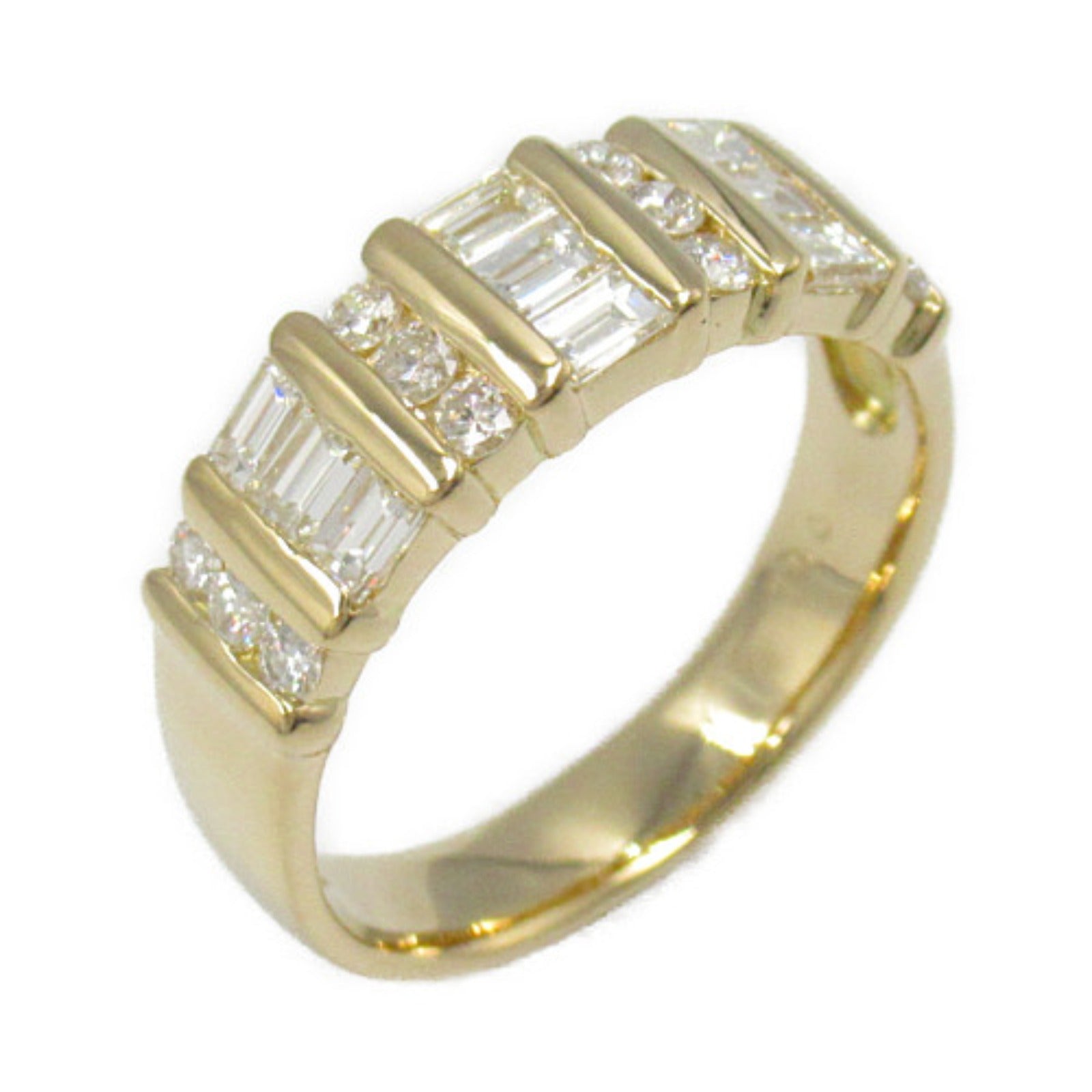 K18 Yellow Gold Diamond Ring Jewelry