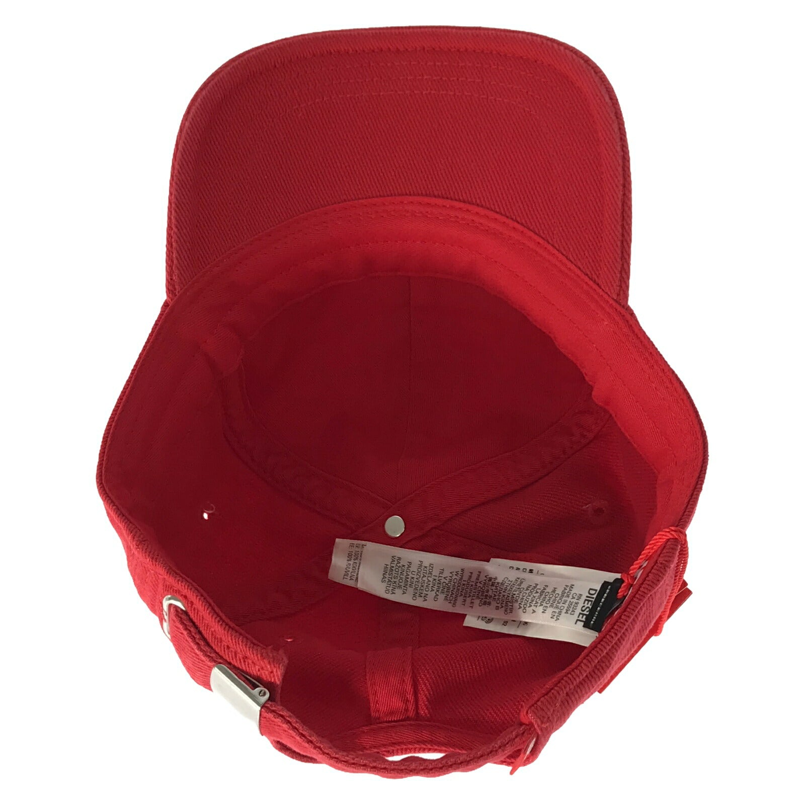 DIESEL Cotton Baseball Cap Red