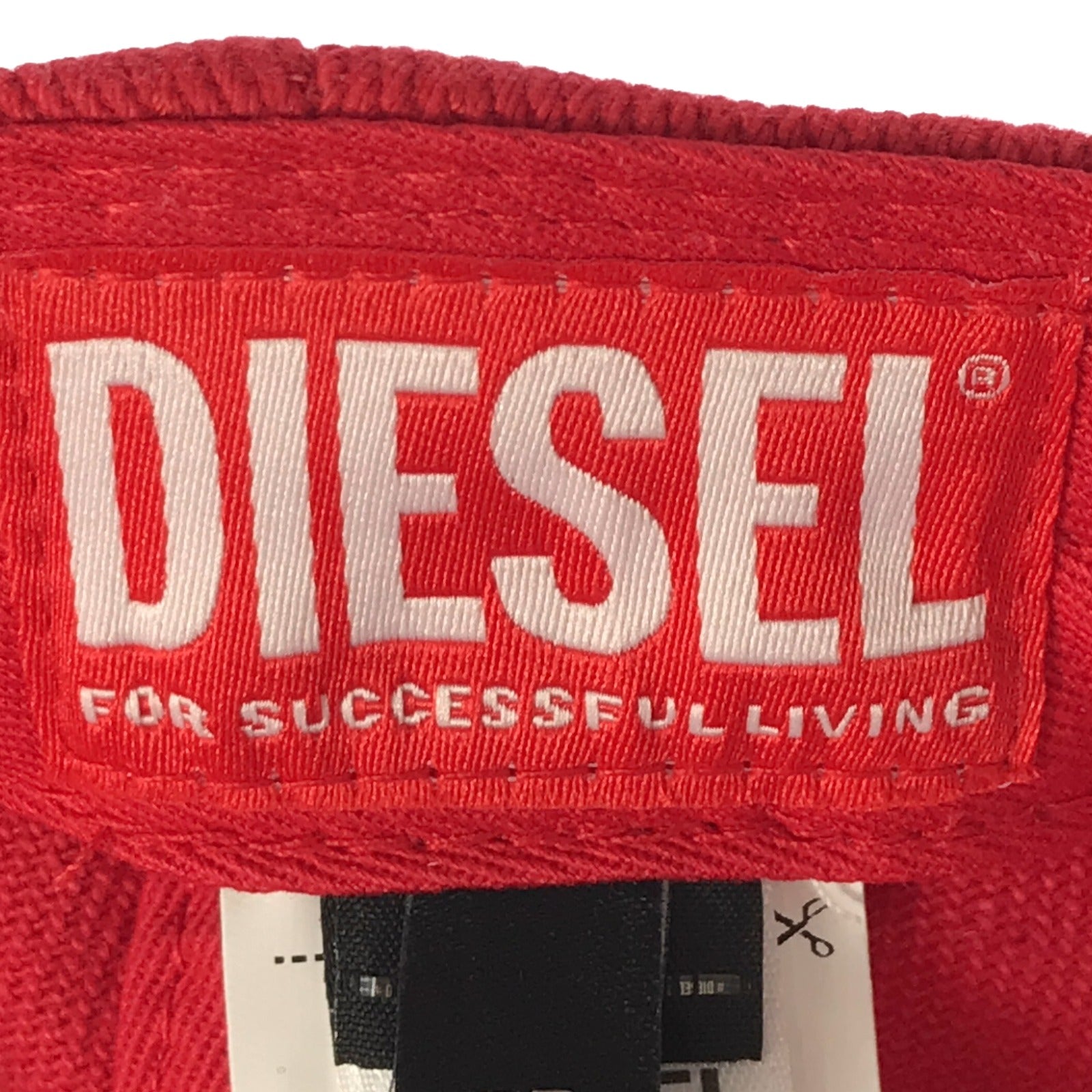 DIESEL Cotton Baseball Cap Red A113560PFAA42G