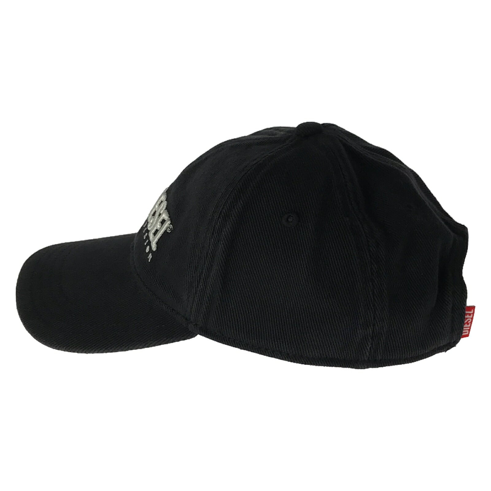 DIESEL Cotton Baseball Cap Hat Black