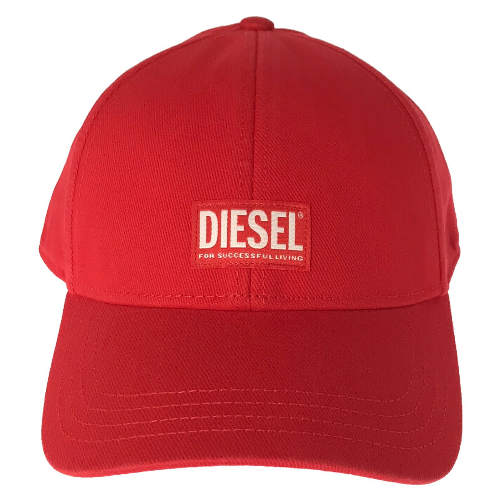 DIESEL Cotton Baseball Cap Hat Red