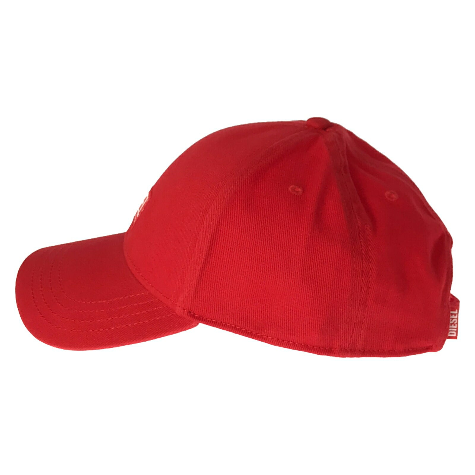 DIESEL Cotton Baseball Cap Hat Red