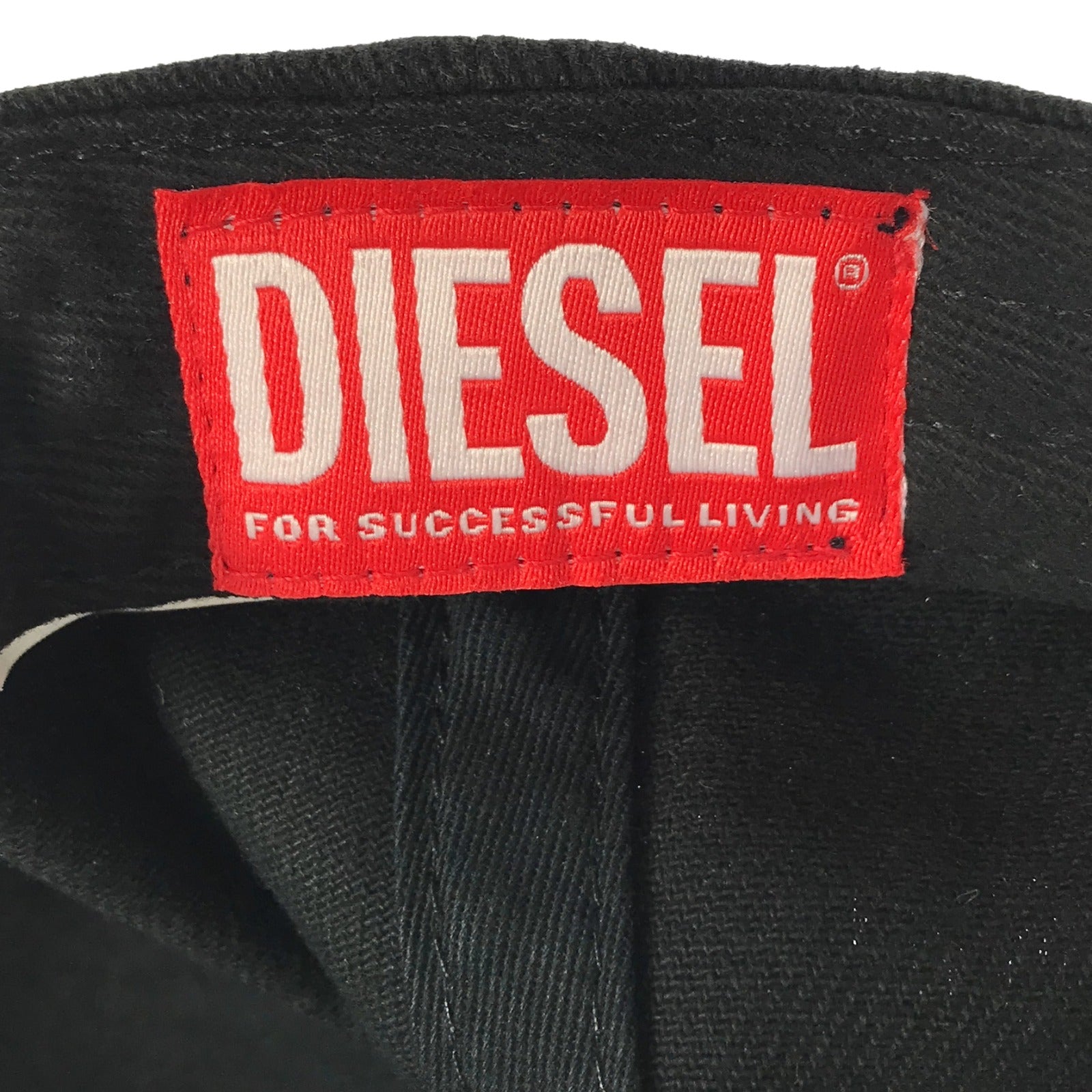 DIESEL Cotton Baseball Cap Black