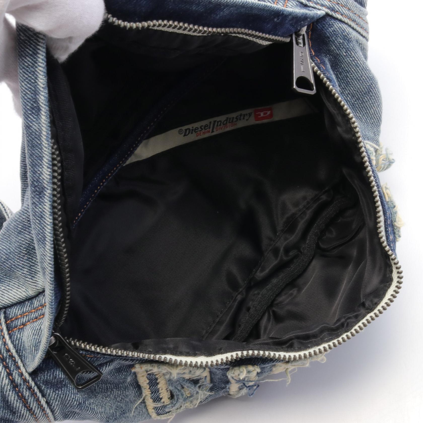 DIESEL RAVE Belt Bag Denim Canvas Waist Bag