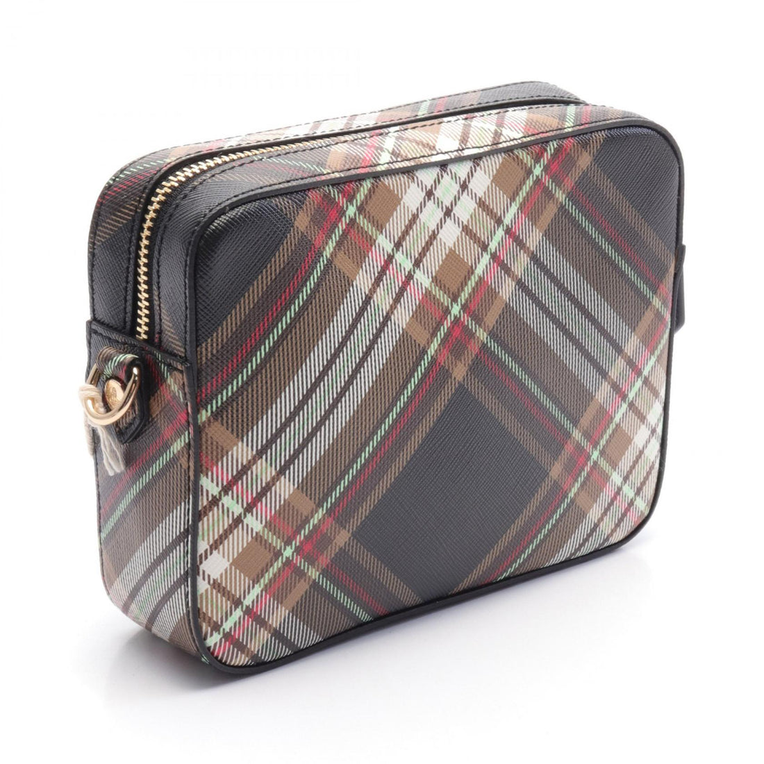 Vivienne Westwood Tartan Camera Bag Faux Leather