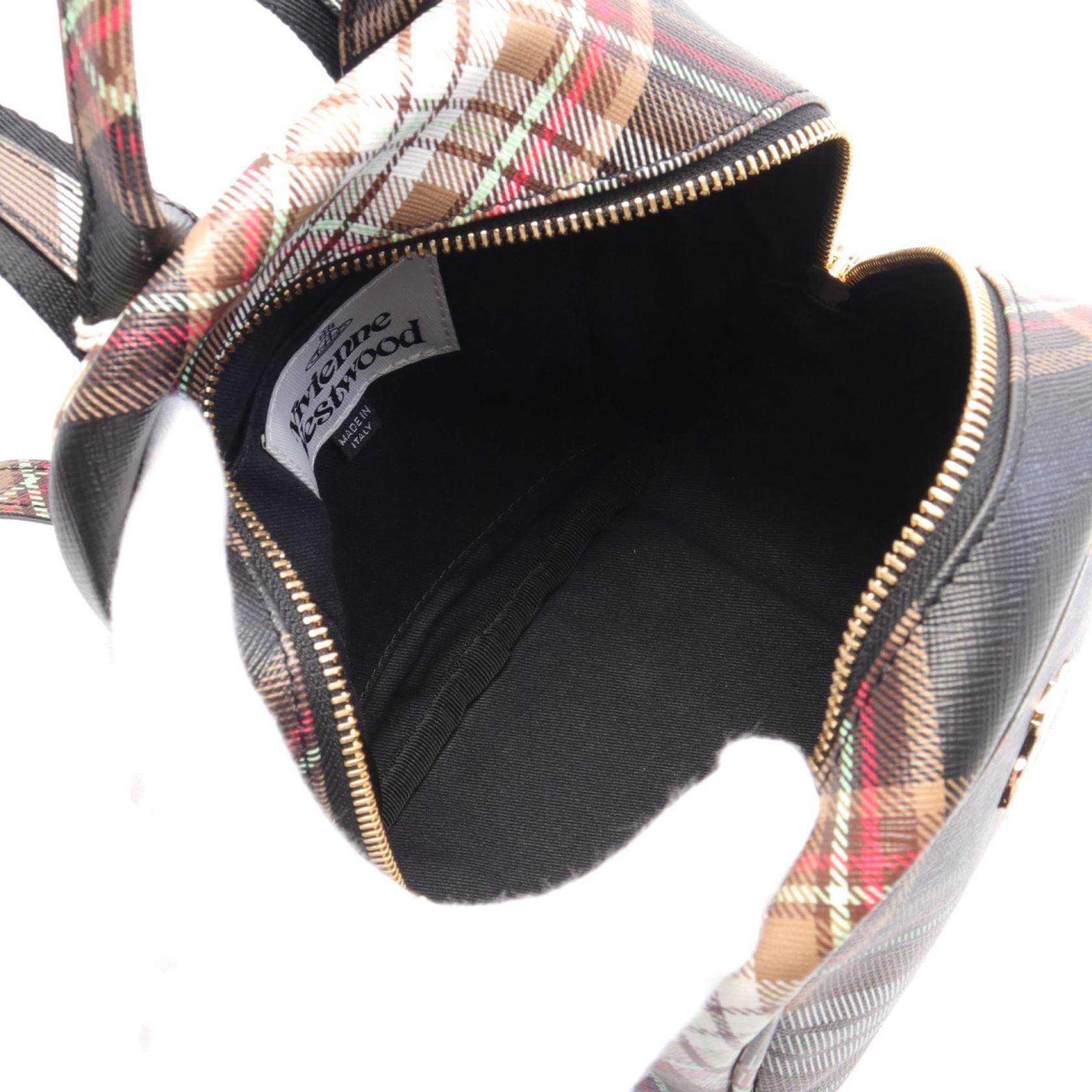 Vivienne Westwood Tartan Backpack Faux Leather