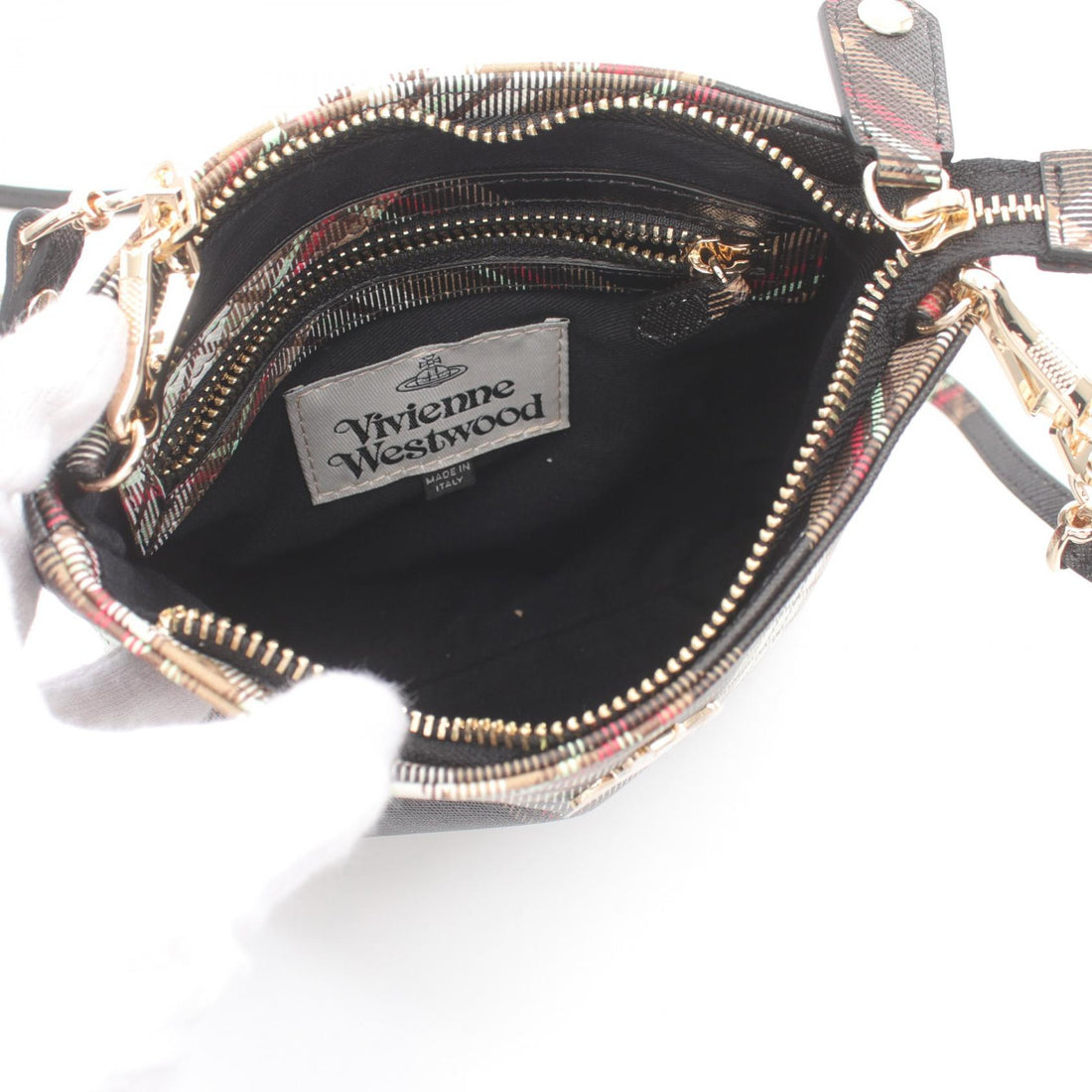 Vivienne Westwood Red Label Square Shoulder Bag Beige Multi