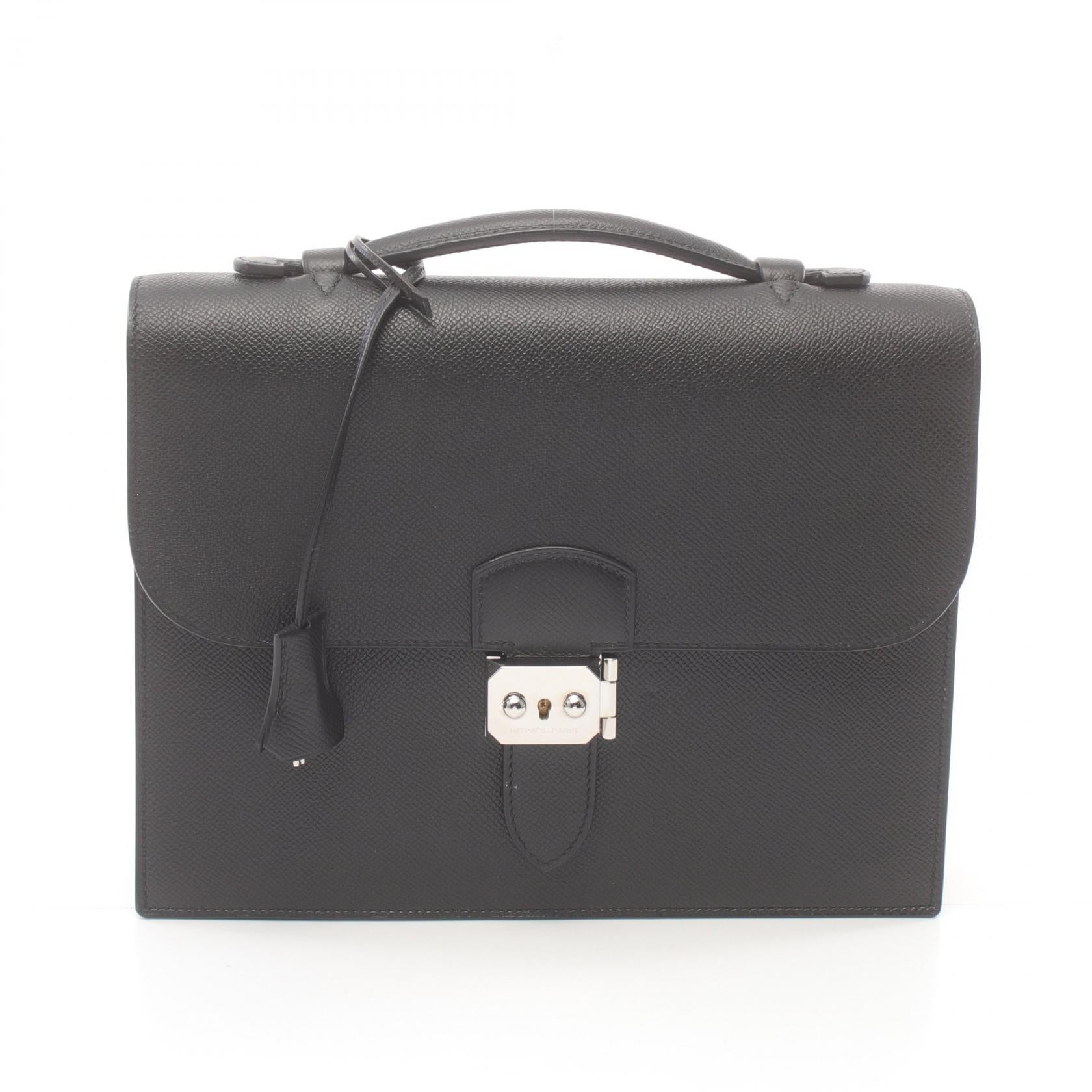 Hermes Sac a Depeche 27 Business Bag Black