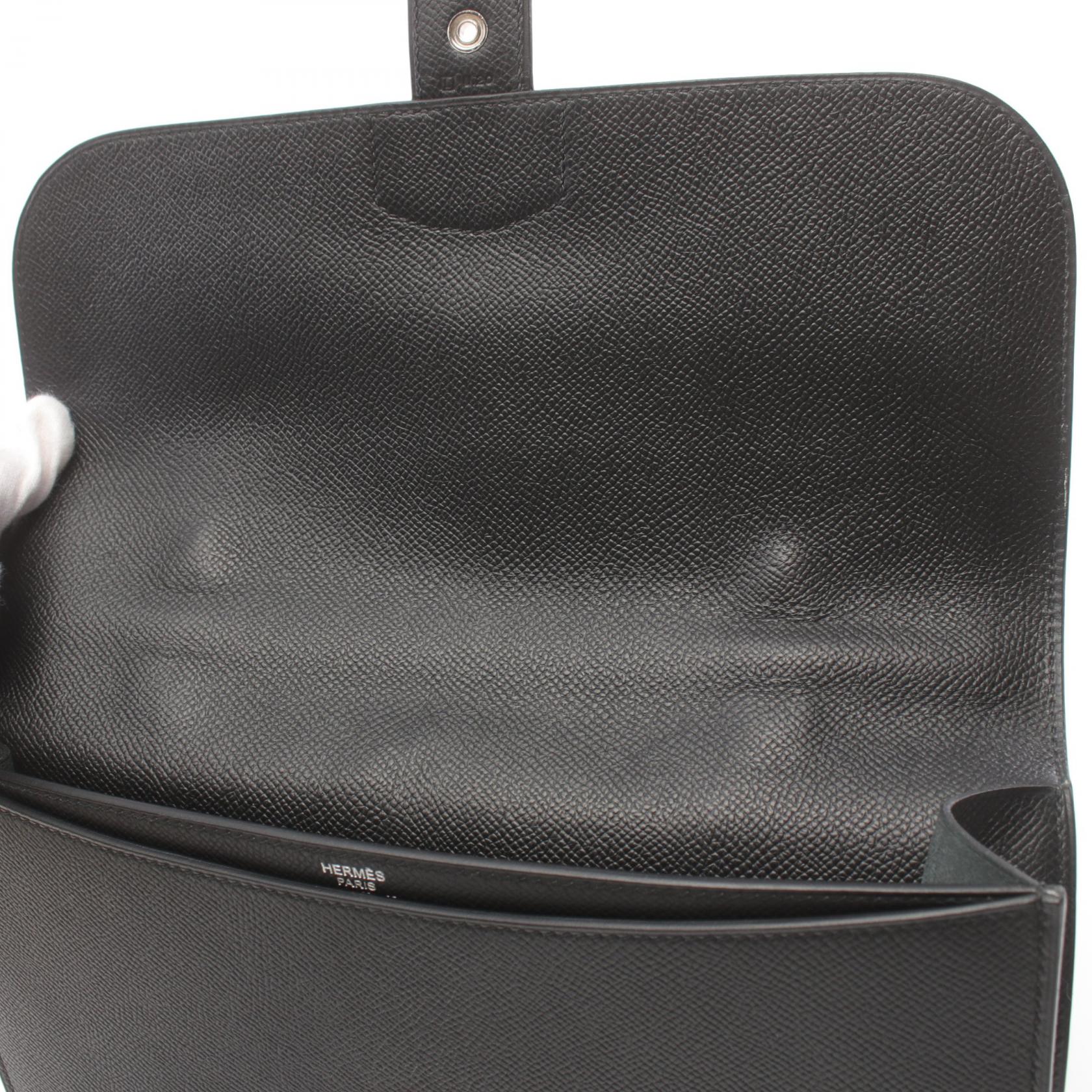 Hermes Sac a Depeche 27 Business Bag Black