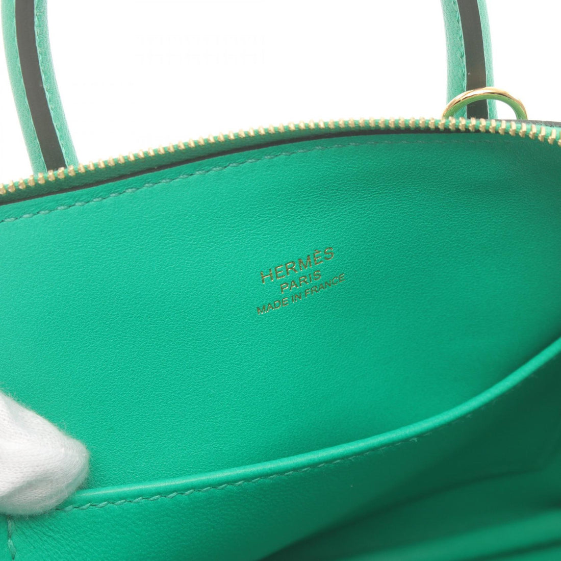 Hermes Bolide 1923 Mini Handbag Green