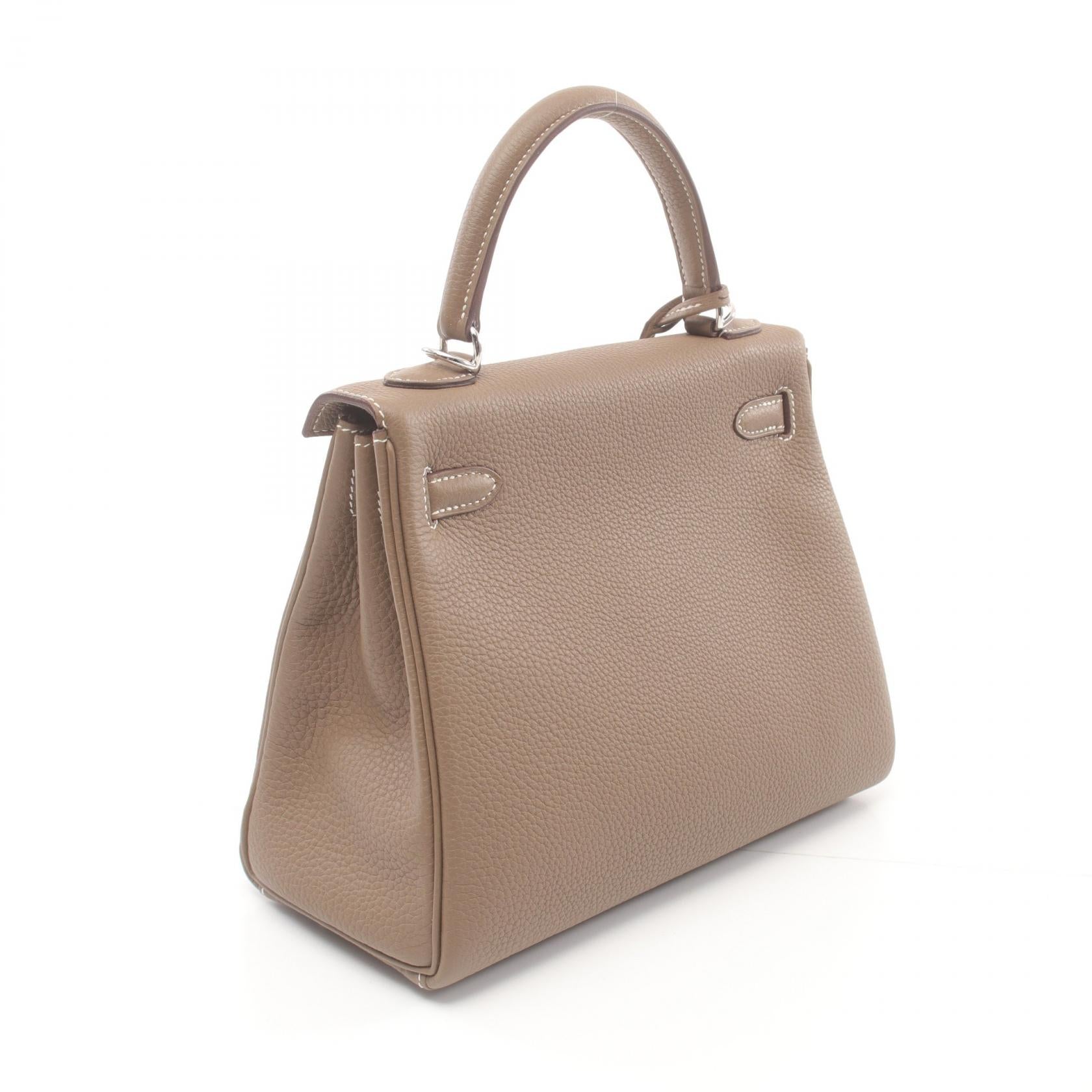 Hermes Kelly 25 Togo Handbag Brown