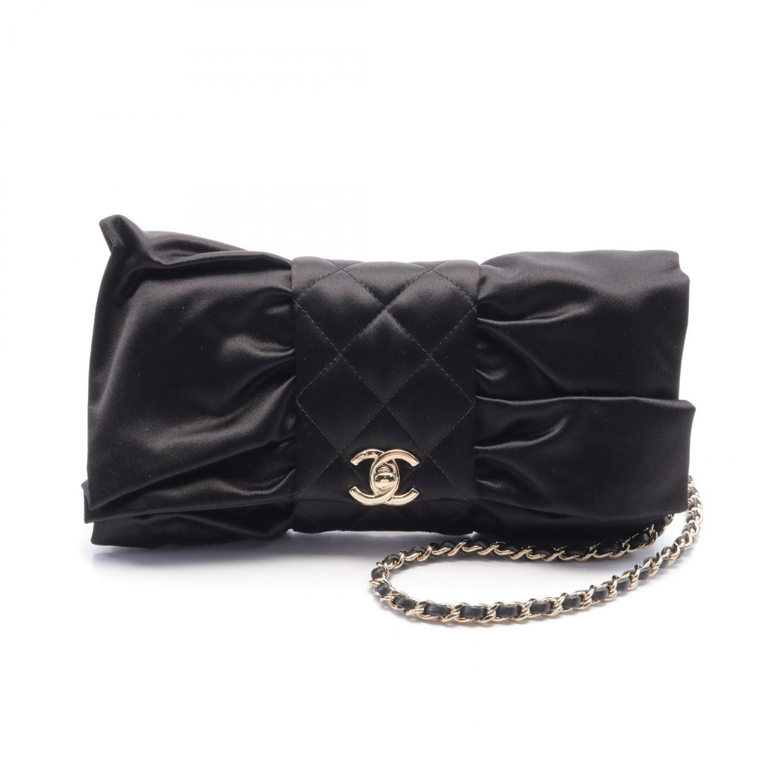 Chanel Fabric Leather Shoulder Bag AS4098