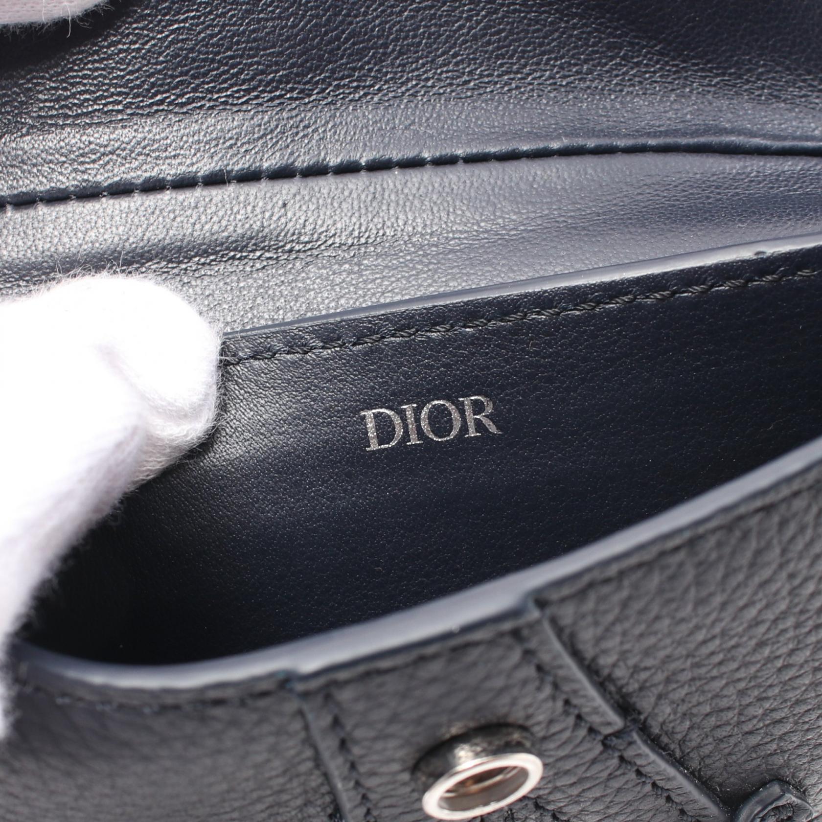 Dior Leather Saddle Coin Case Wallet