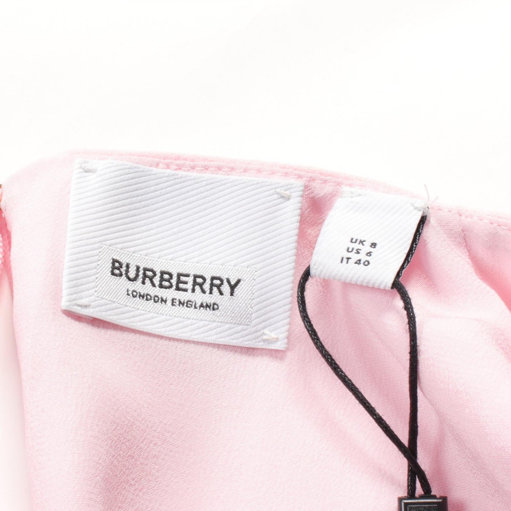 Burberry Satin Crepe Shift Dress