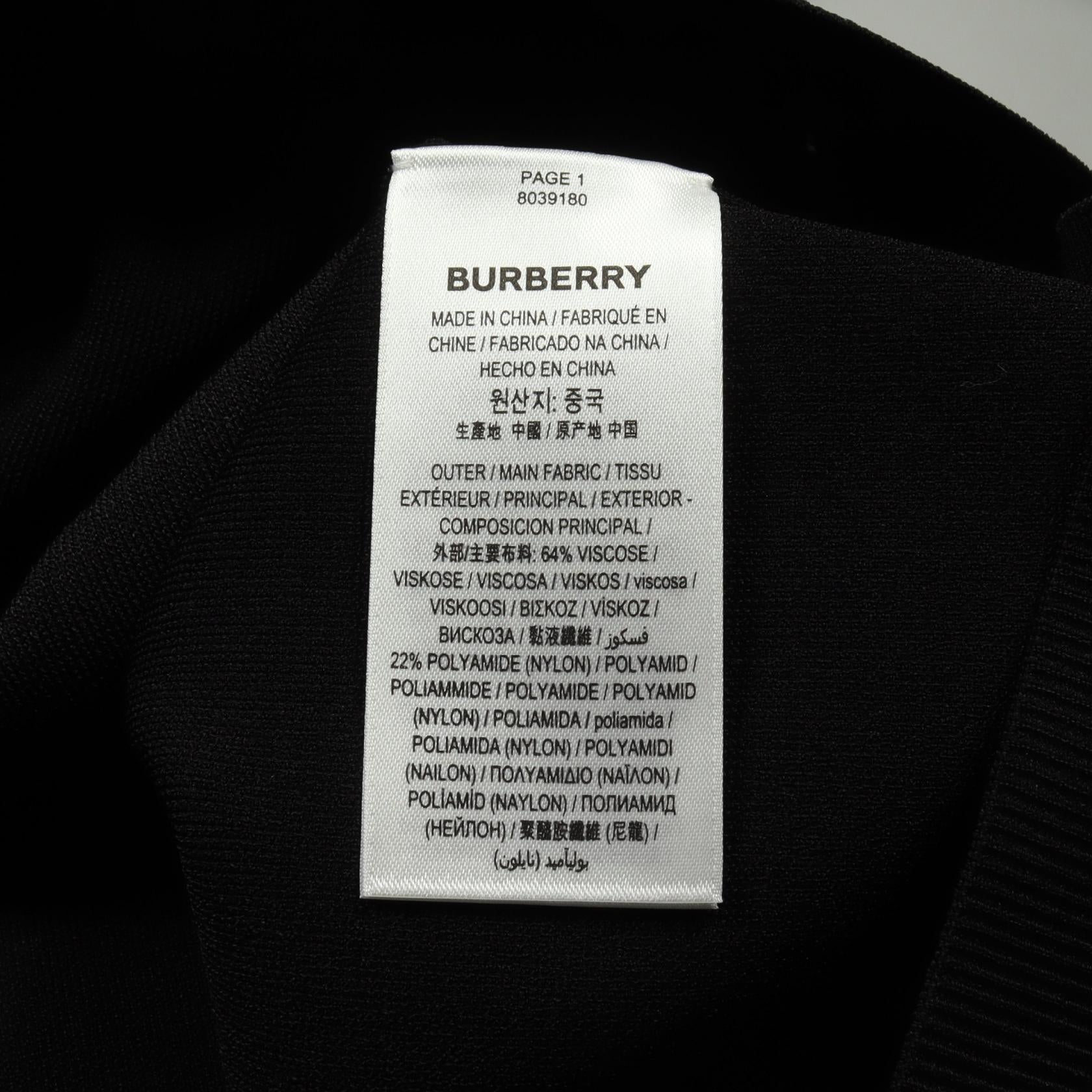 Burberry Viscose Dress Black