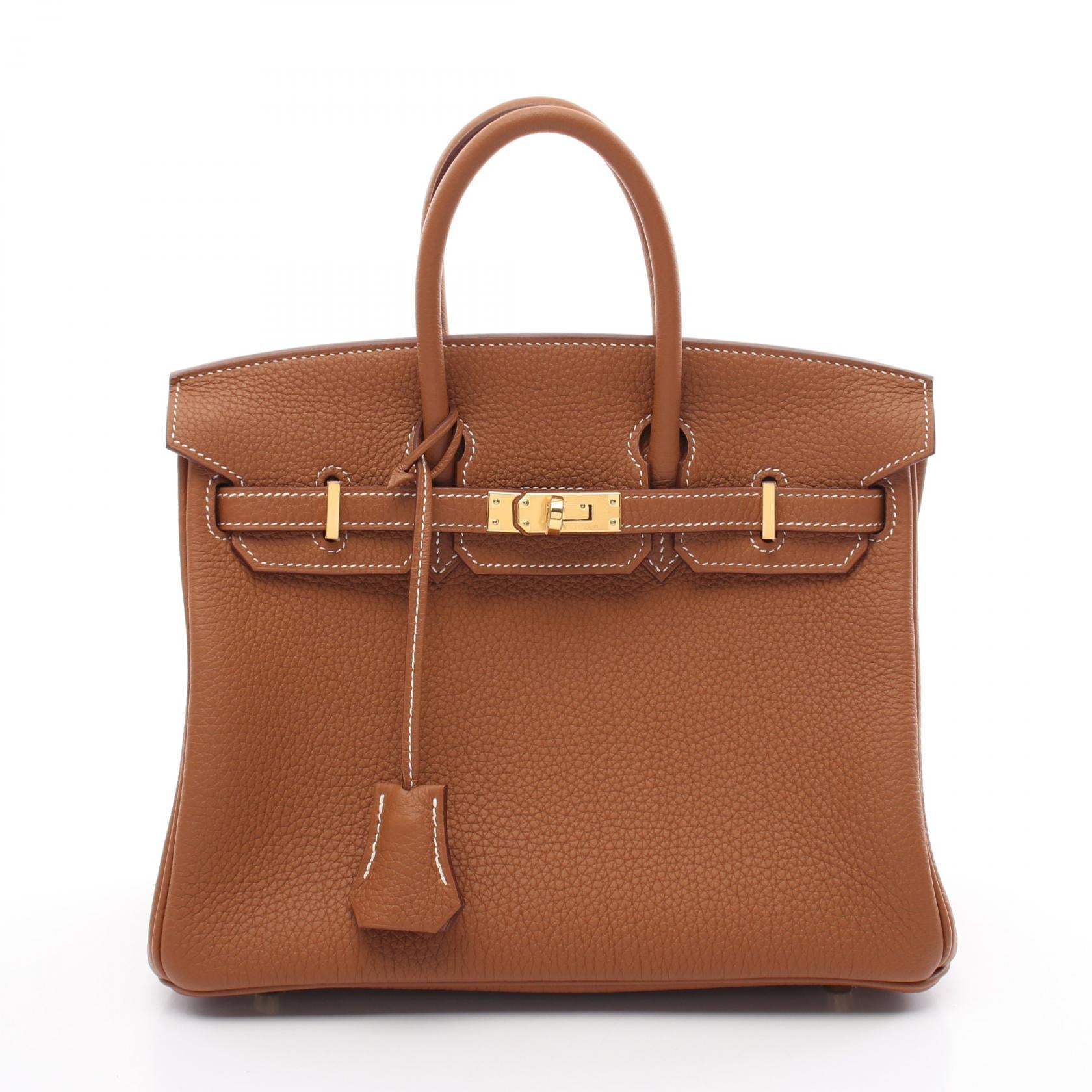 Hermes Birkin 25 Togo Handbag Brown