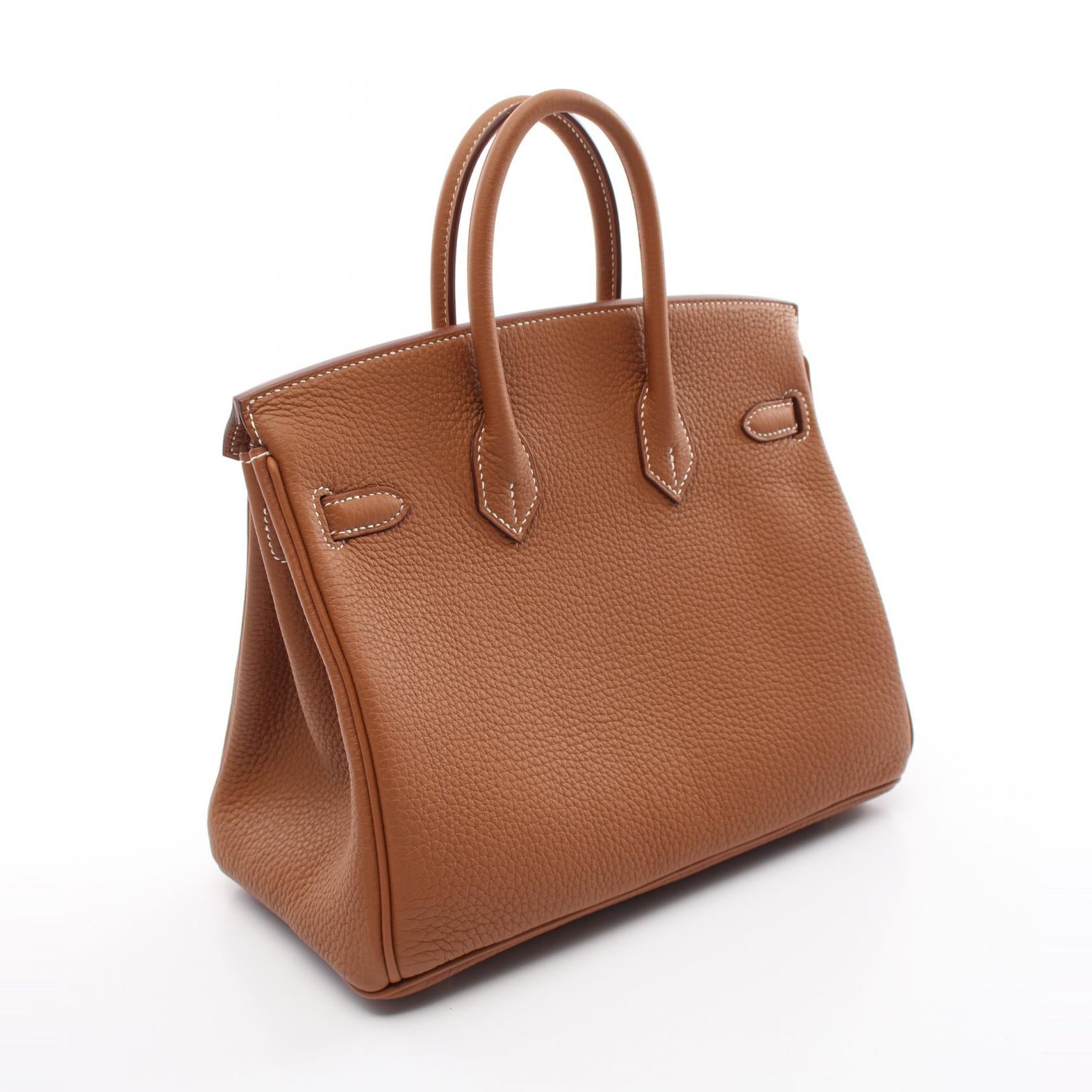 Hermes Birkin 25 Togo Handbag Brown