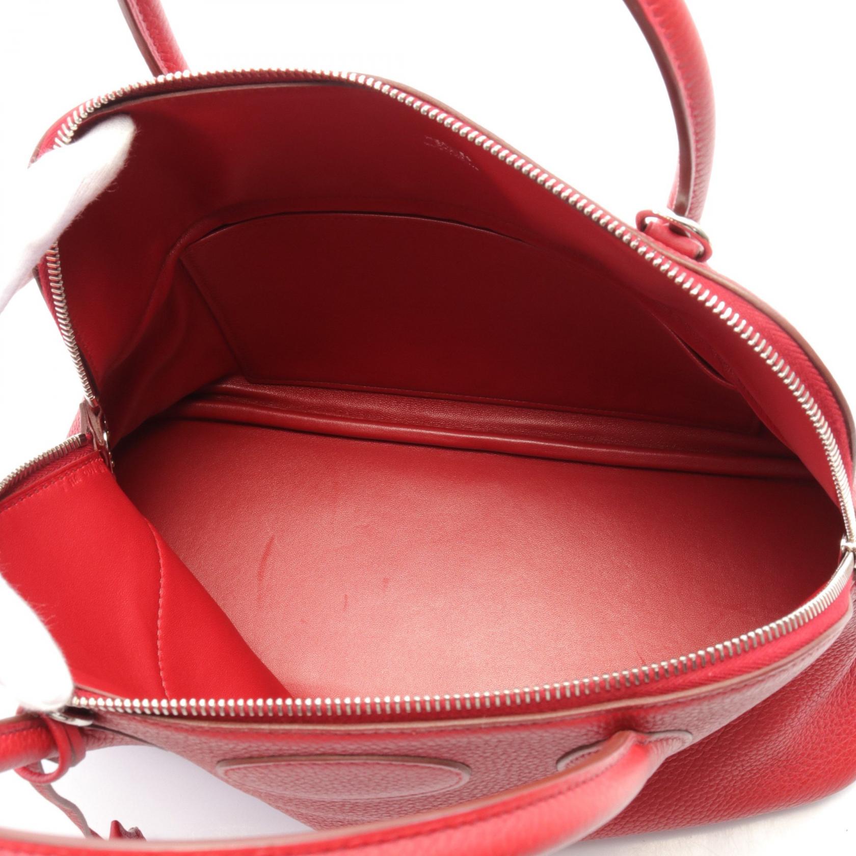 Hermes Bolide 31 Handbag Red