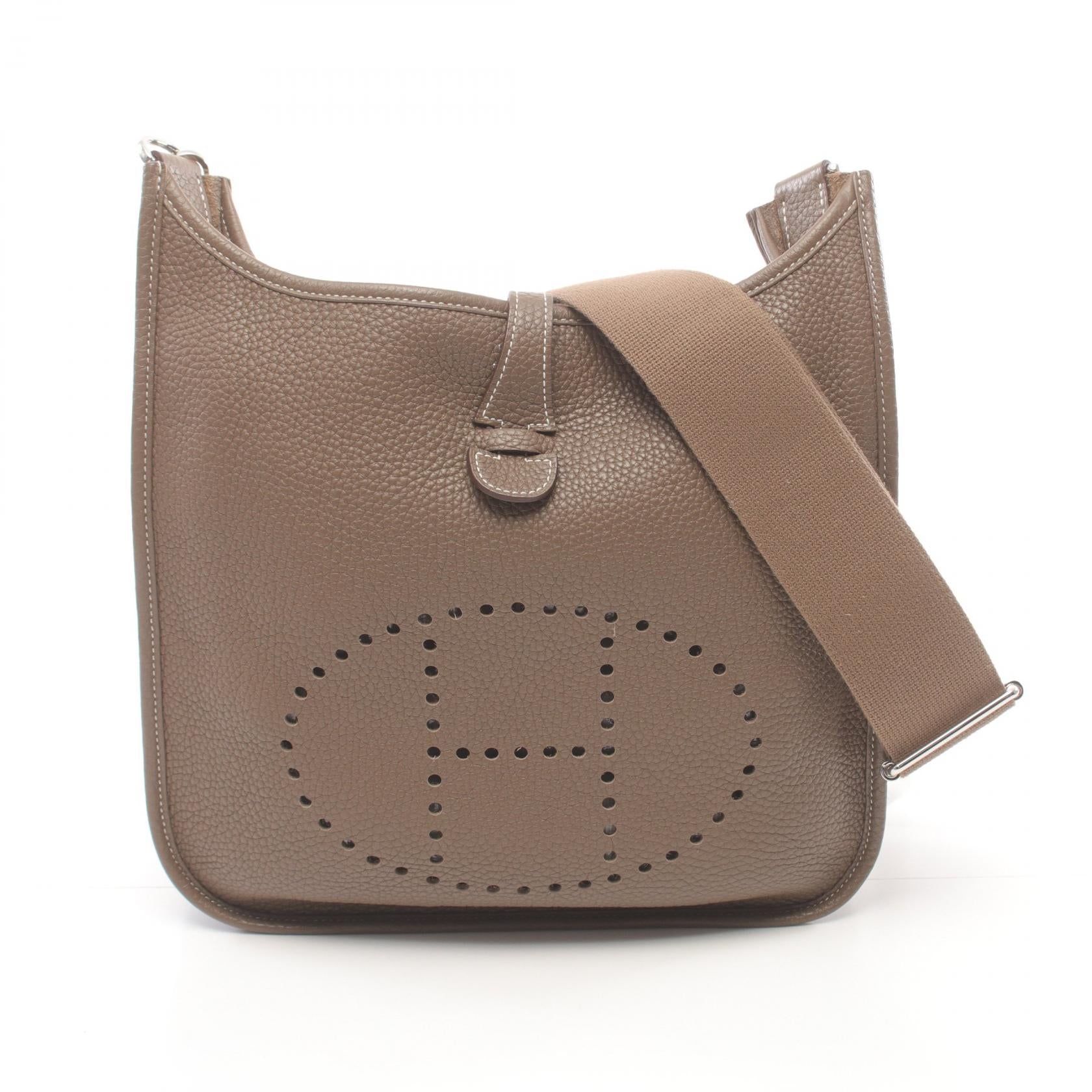 Hermes Evelyne 3 PM Shoulder Bag Brown