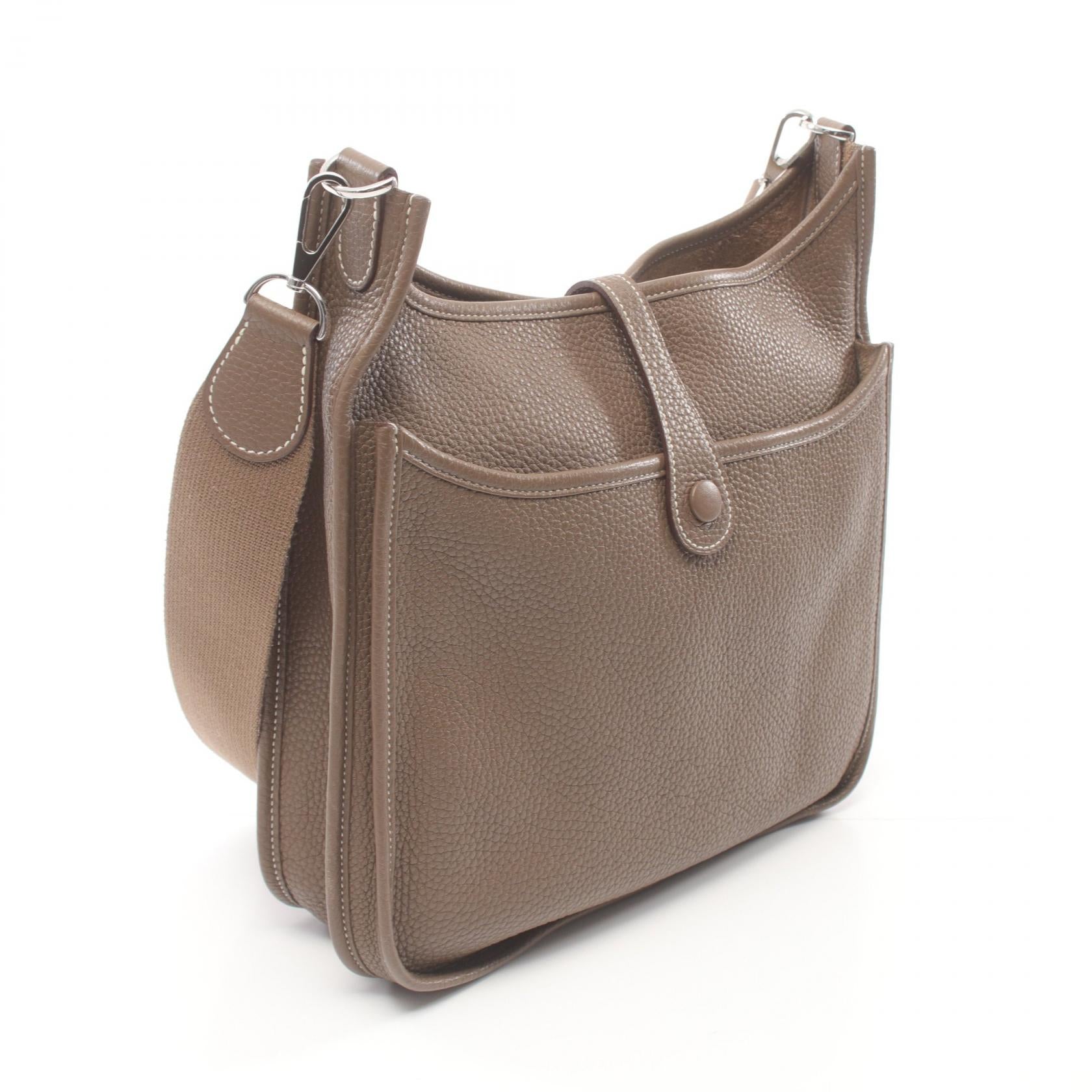 Hermes Evelyne 3 PM Shoulder Bag Brown