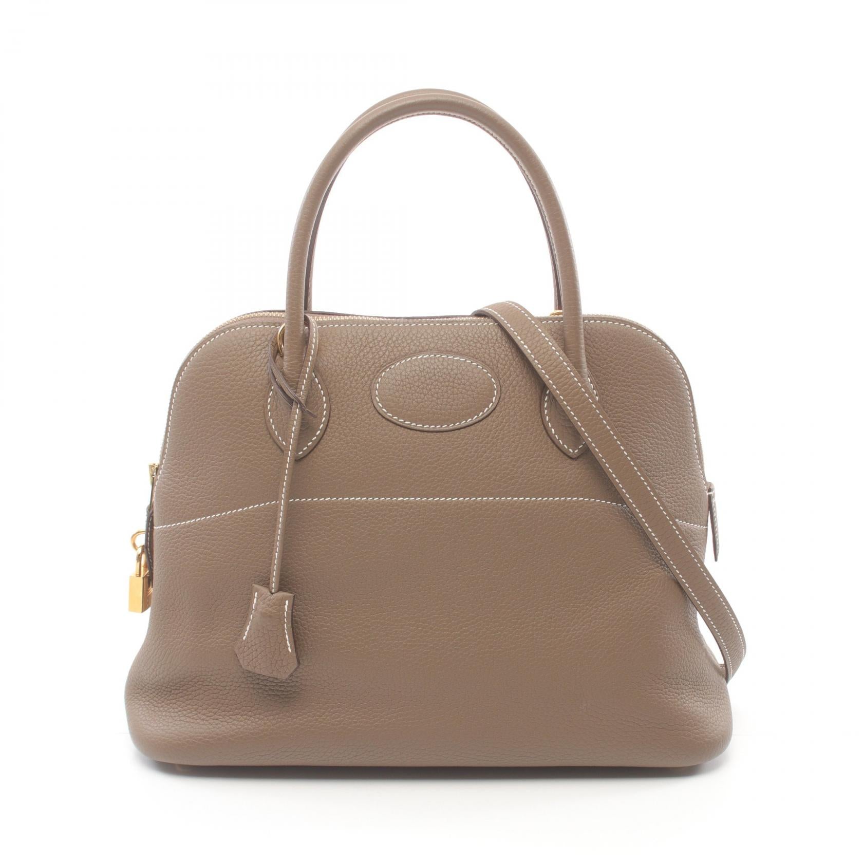 Hermes Bolide 31 Handbag Brown