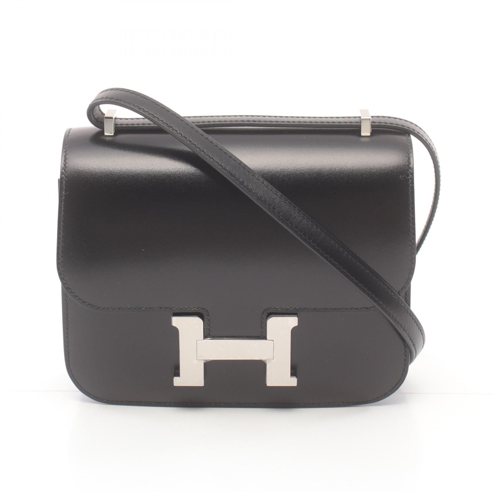 Hermes Constance Mini Shoulder Bag Black