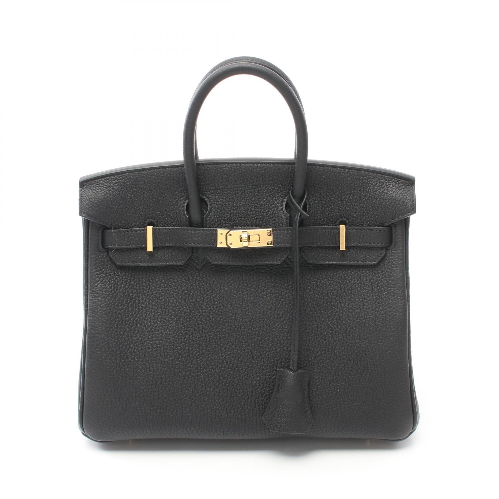 Hermes Birkin 25 Togo Handbag Black