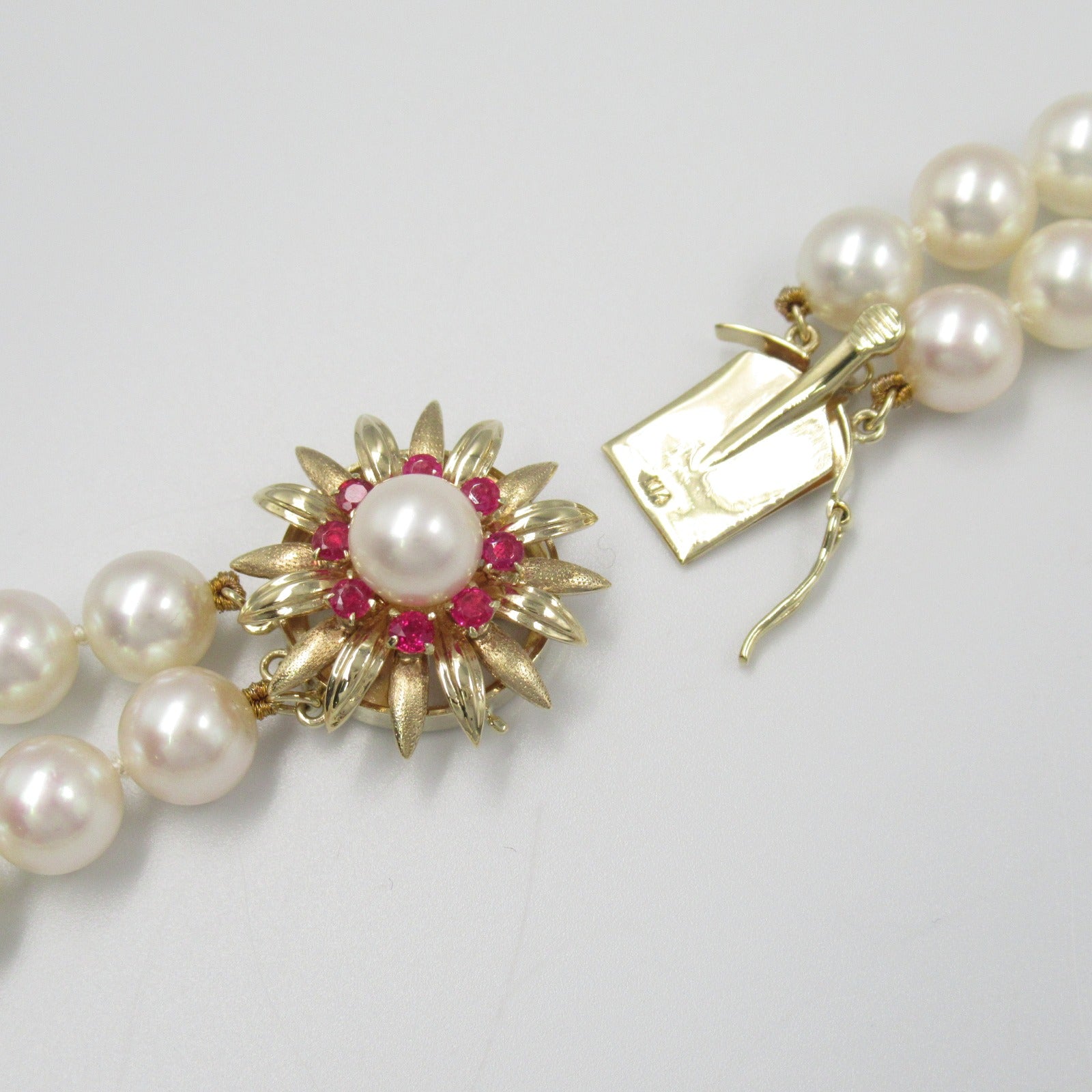 MIKIMOTO Akoya Pearl Necklace K14YG