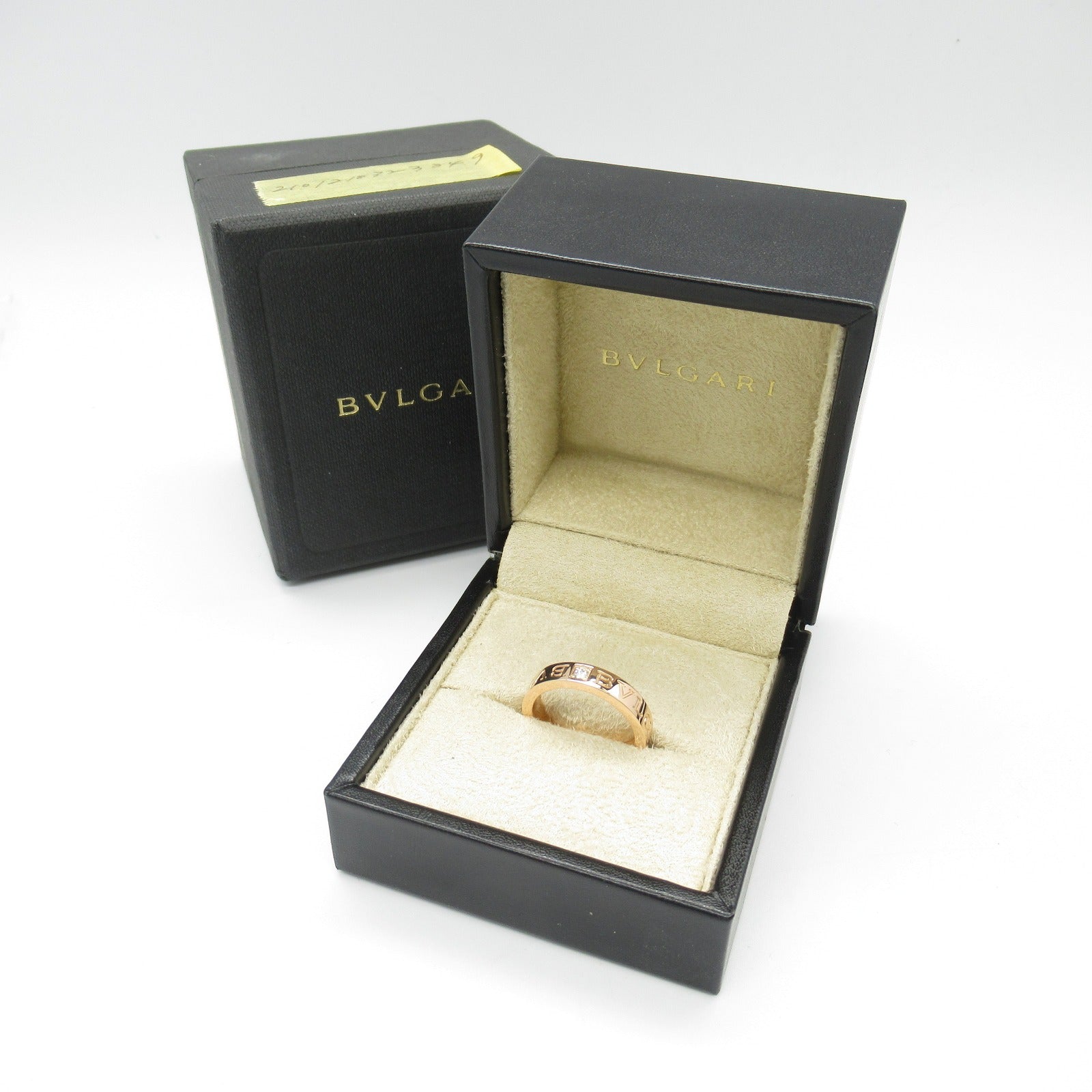 Bvlgari Double Logo Diamond Ring K18PG