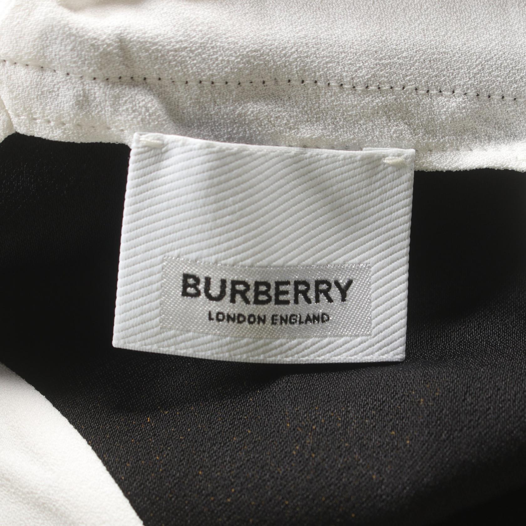 Burberry Viscose Dress Black/White/Yellow