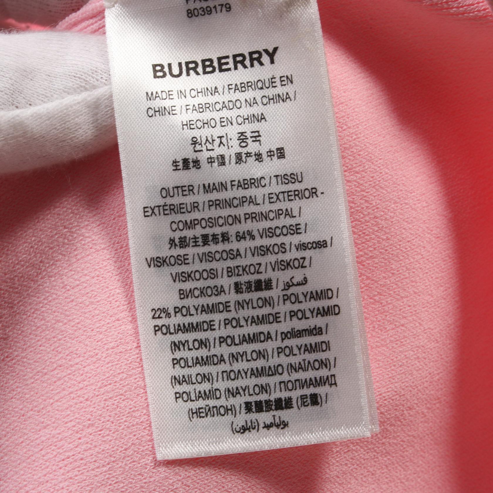 Burberry Viscose Dress Pink Used