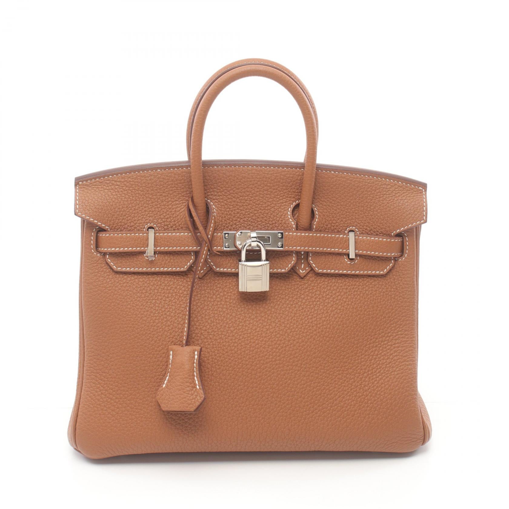 Hermes Birkin 25 Togo Handbag Brown