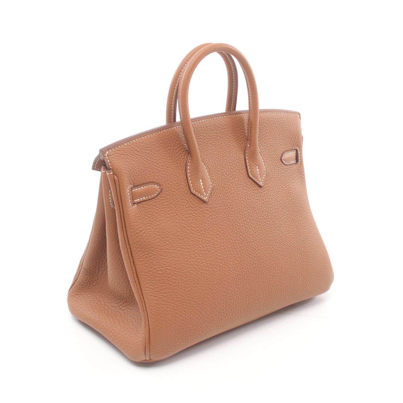 Hermes Birkin 25 Togo Handbag Brown