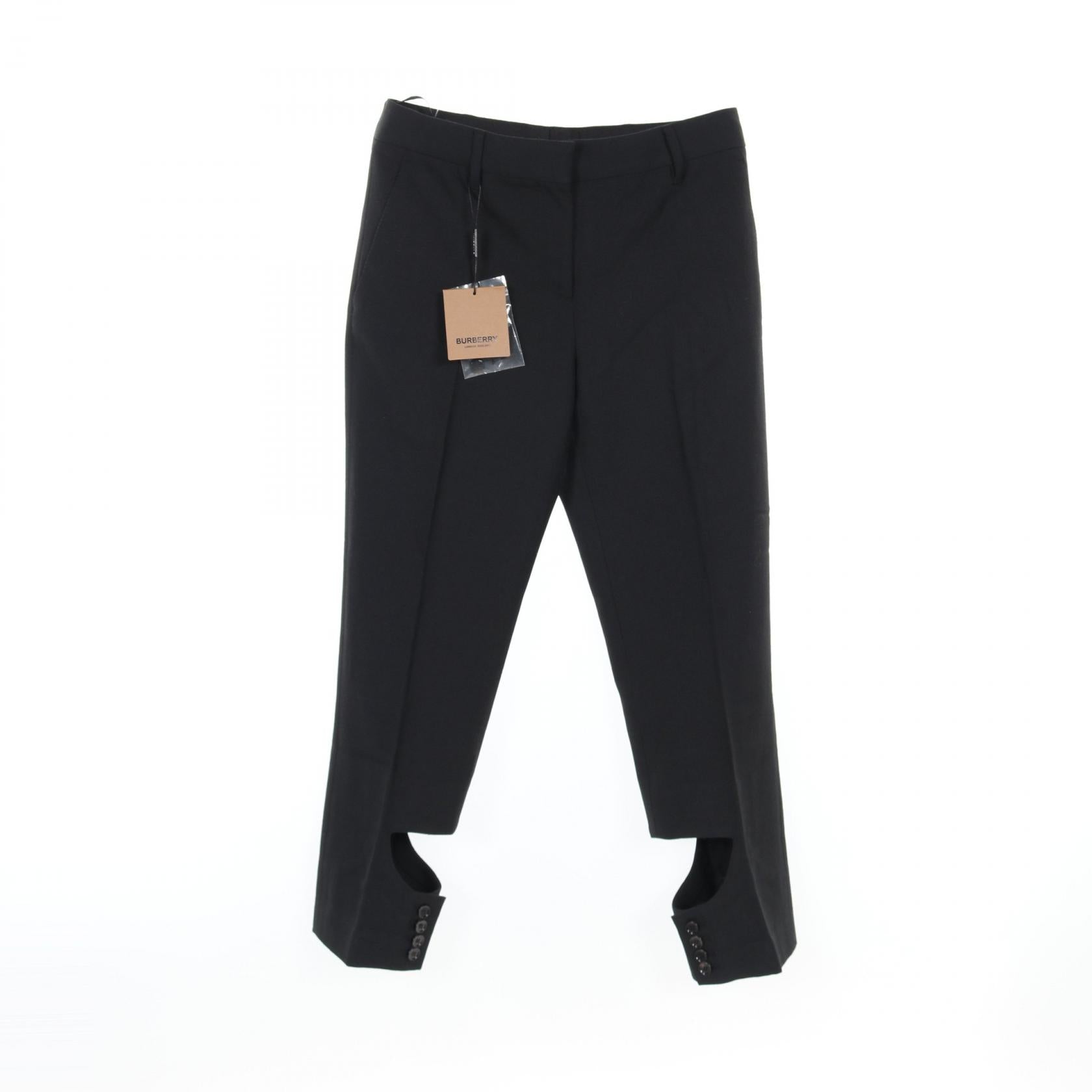 Burberry Wool Pants Black Women