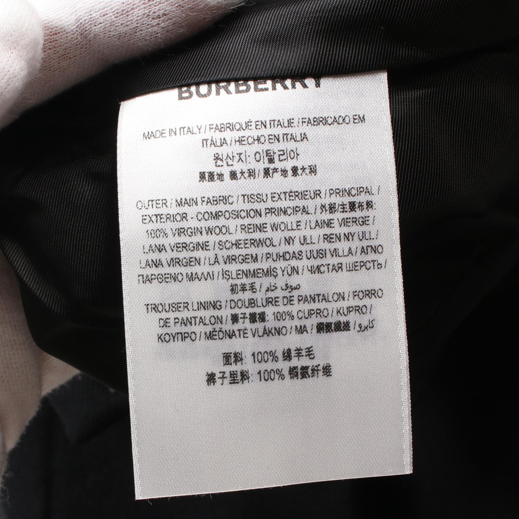 Burberry Wool Pants Black UK8 US6