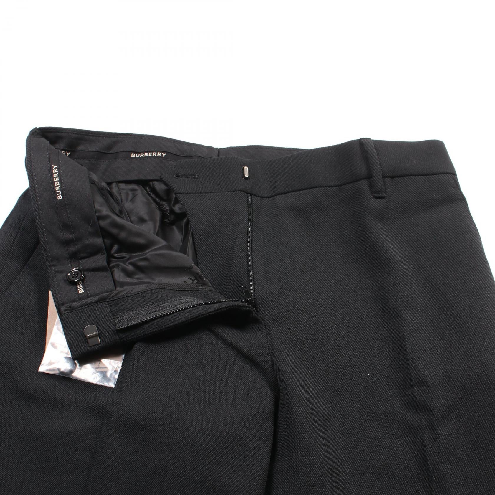 Burberry Wool Pants Black UK8 US6