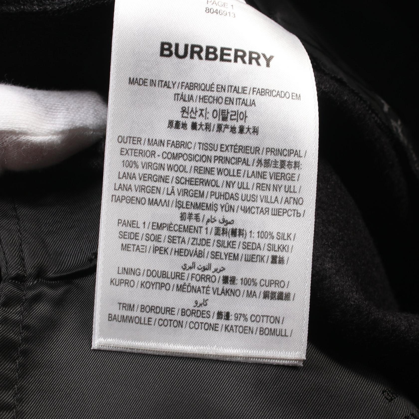 Burberry Wool Pants for Men