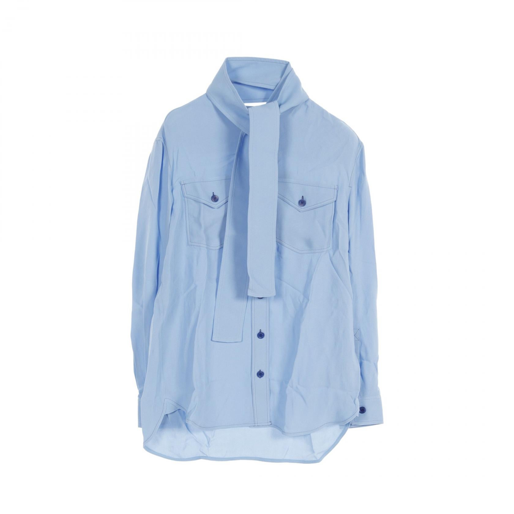 Burberry Viscose Blouse Blue