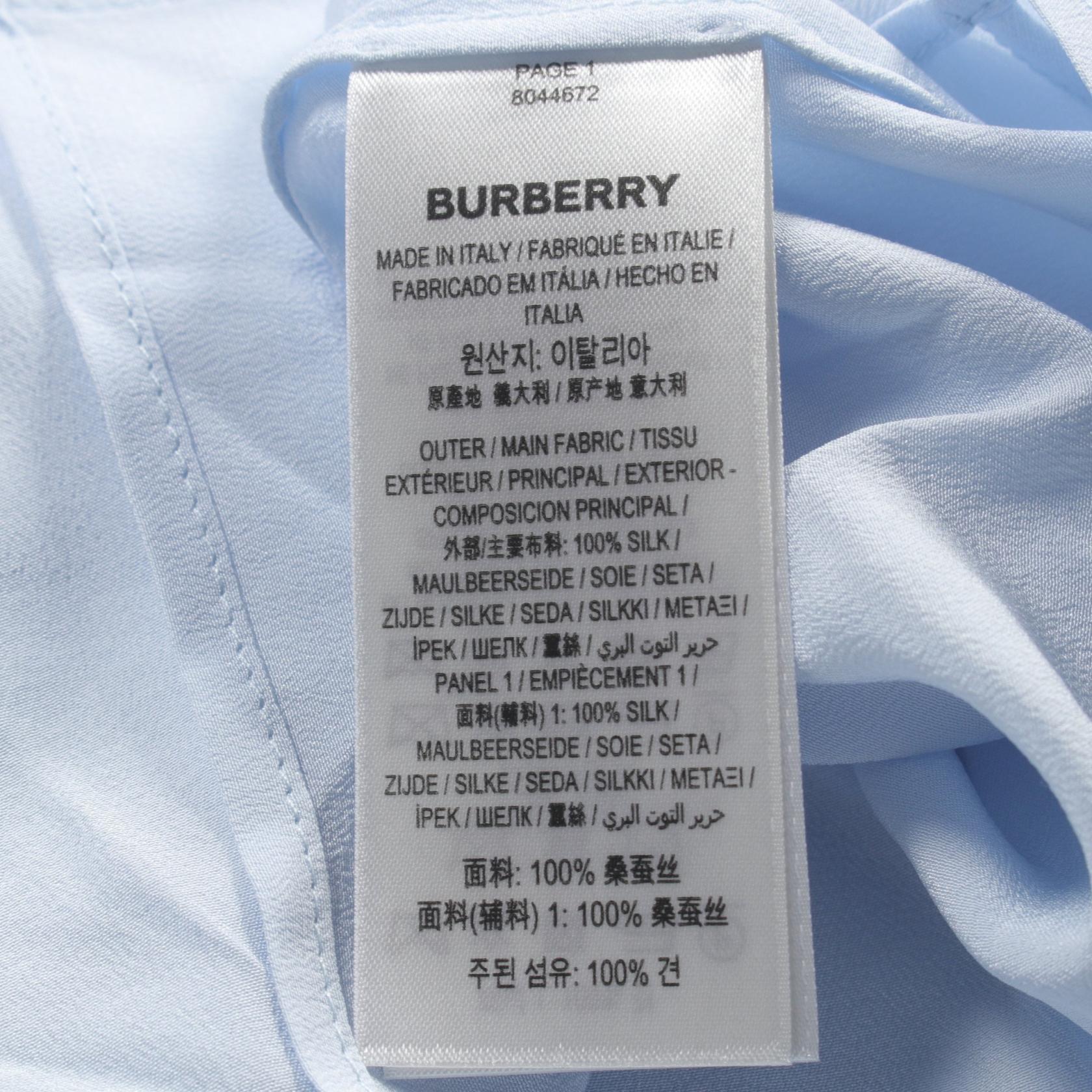 Burberry Silk Tank Top Blue