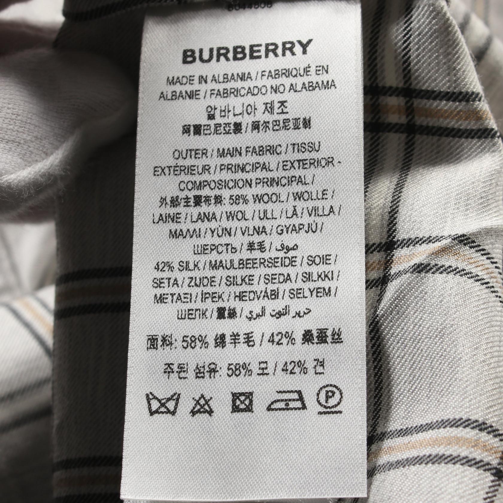 Burberry Wool Silk Top Grey