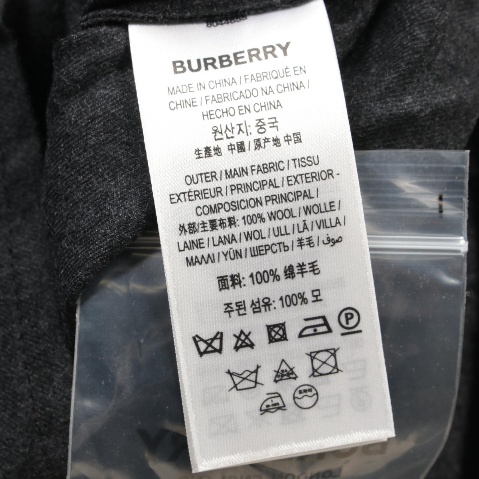 Burberry Wool Top Grey 8044655