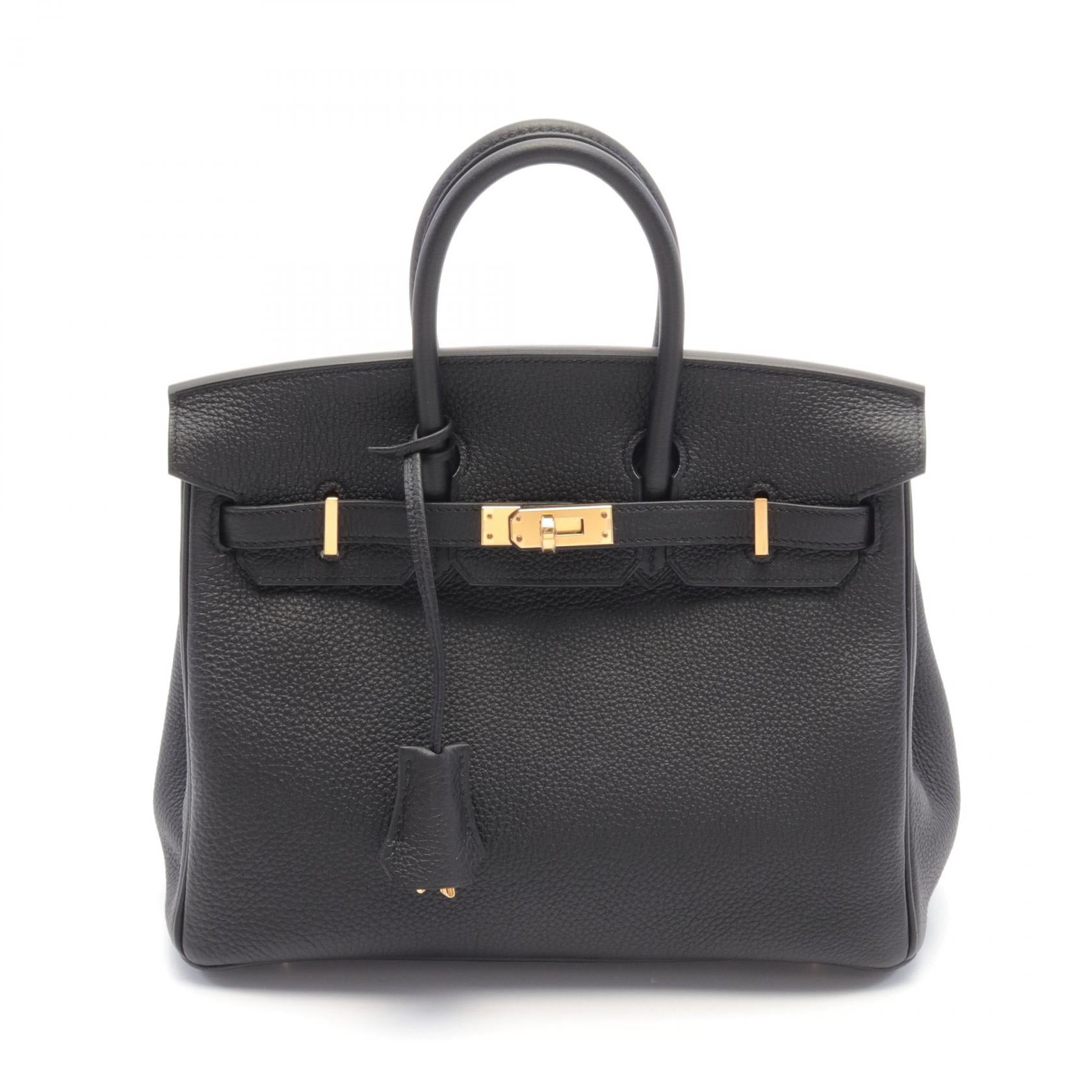 Hermes Birkin 25 Togo Handbag Black