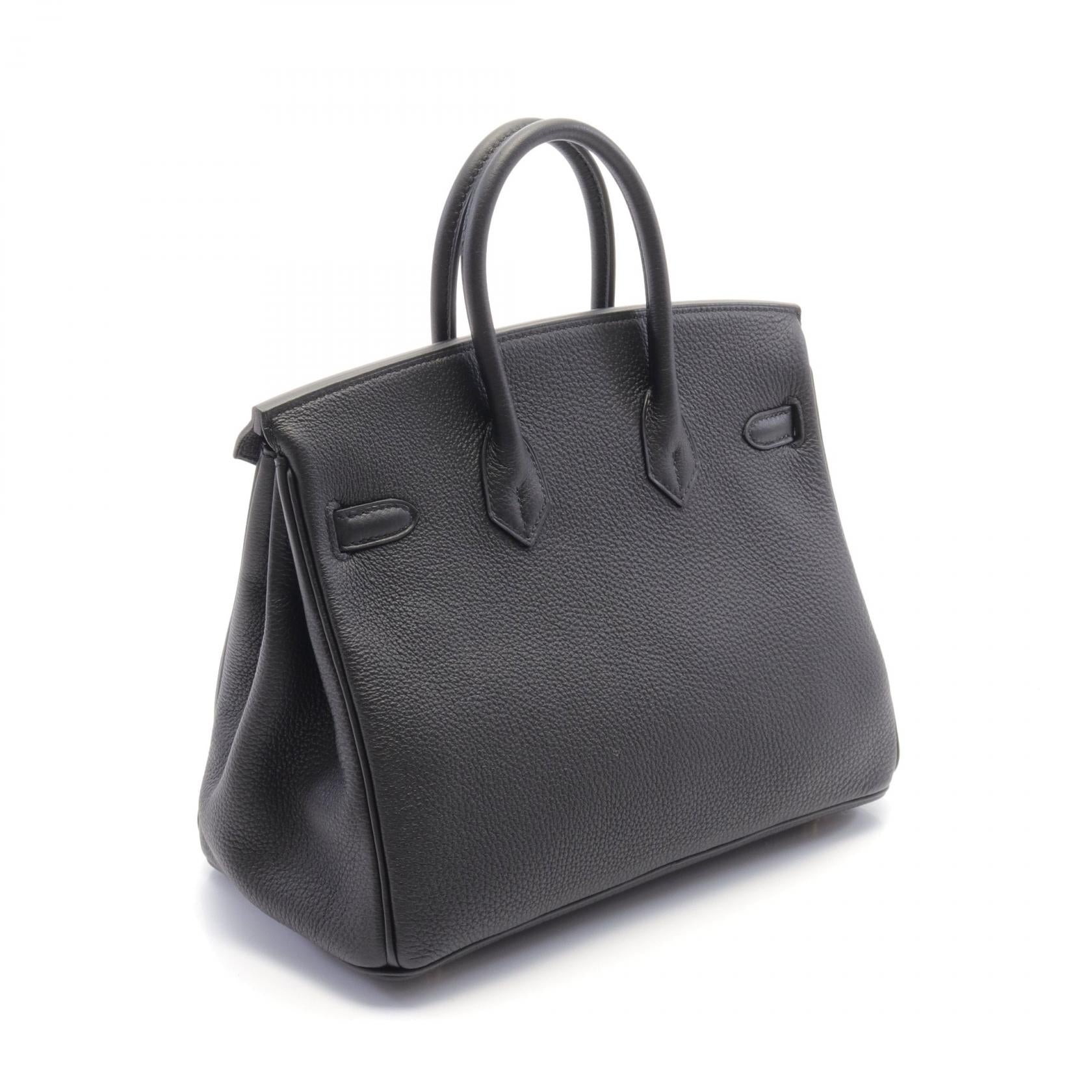 Hermes Birkin 25 Togo Handbag Black