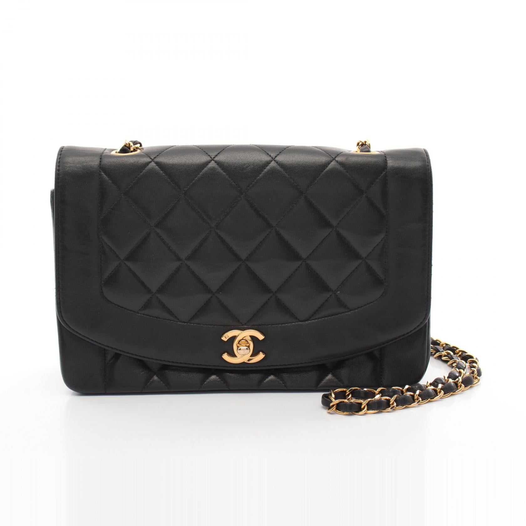 Chanel Diana Flap Lambskin Shoulder Bag A01165