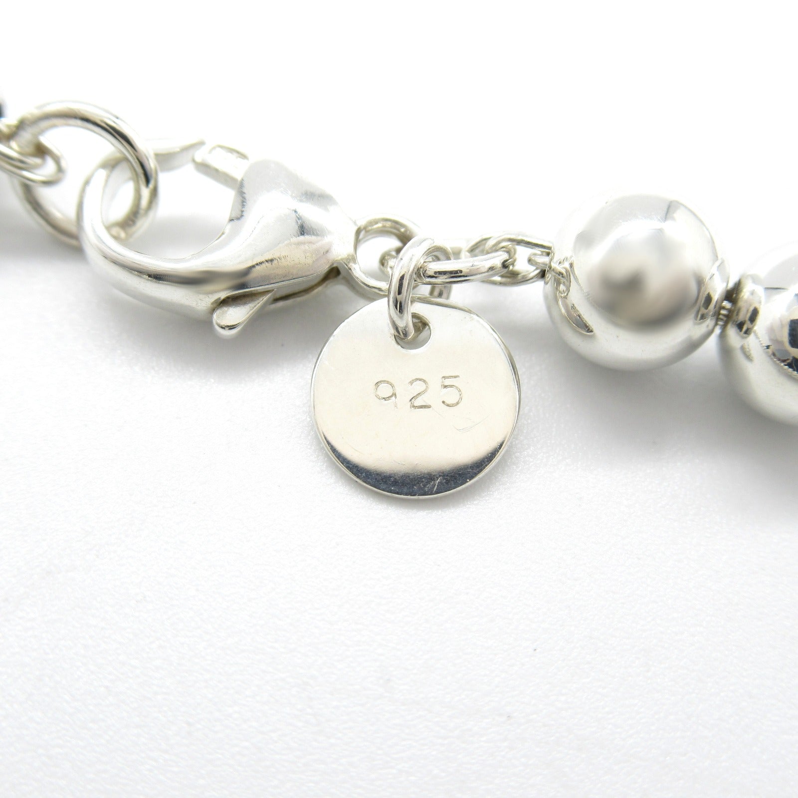 Tiffany & Co Silver 925 Hardware Ball Necklace