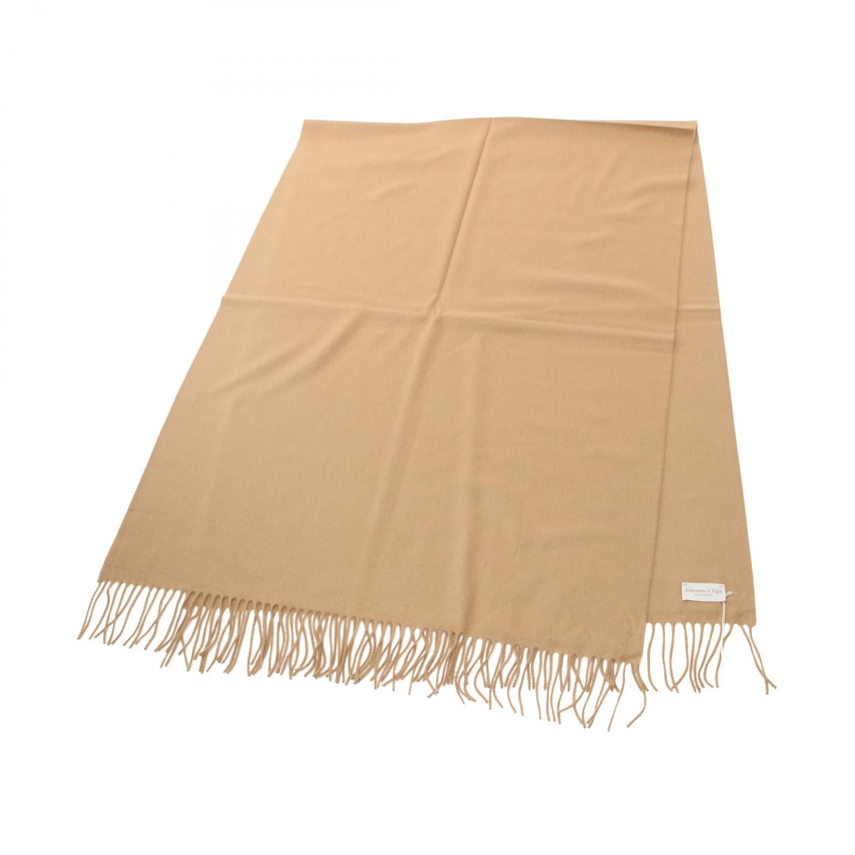 Johnstons Cashmere Scarf Beige WA56SDSB4142