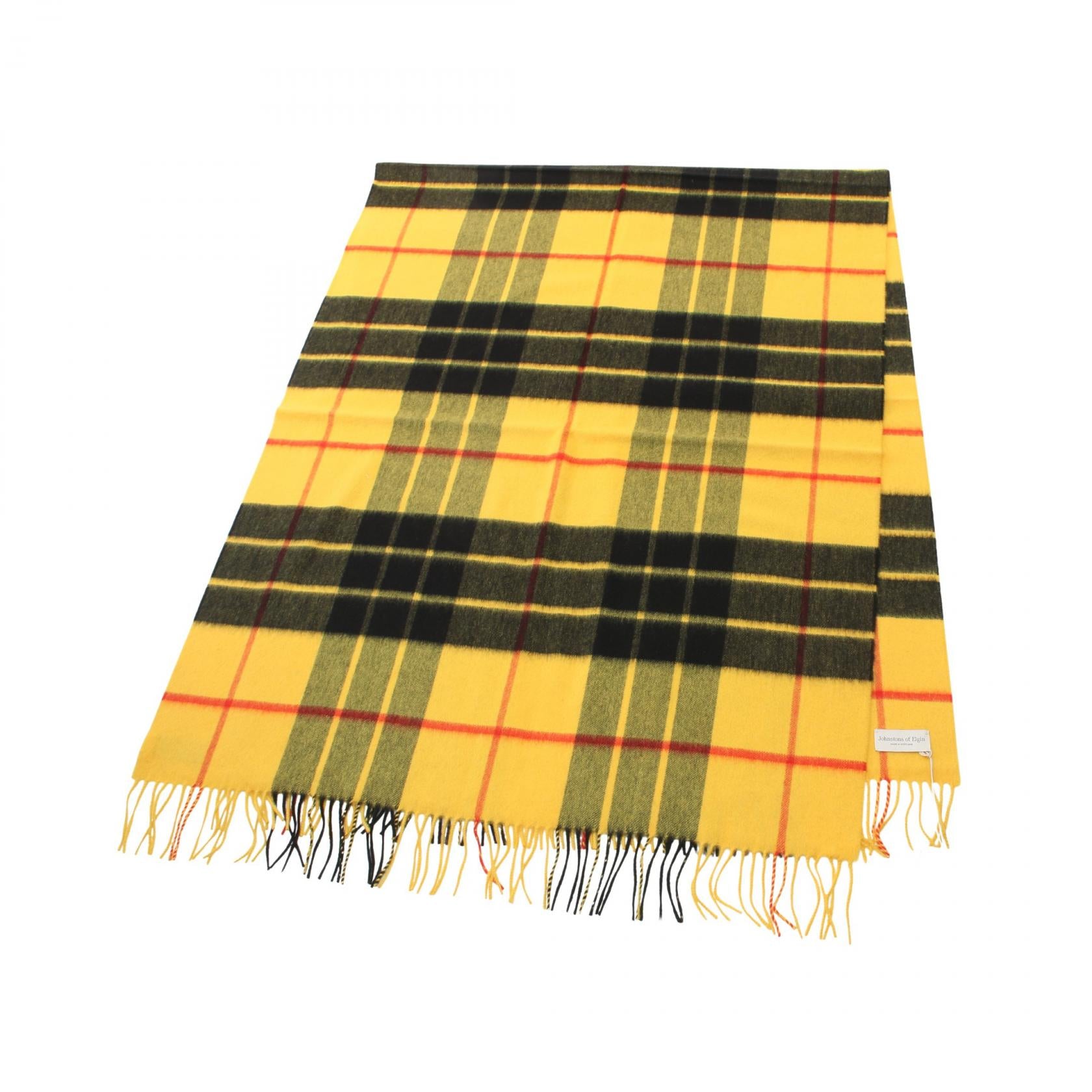 Johnstons Cashmere Scarf Yellow Multicolor