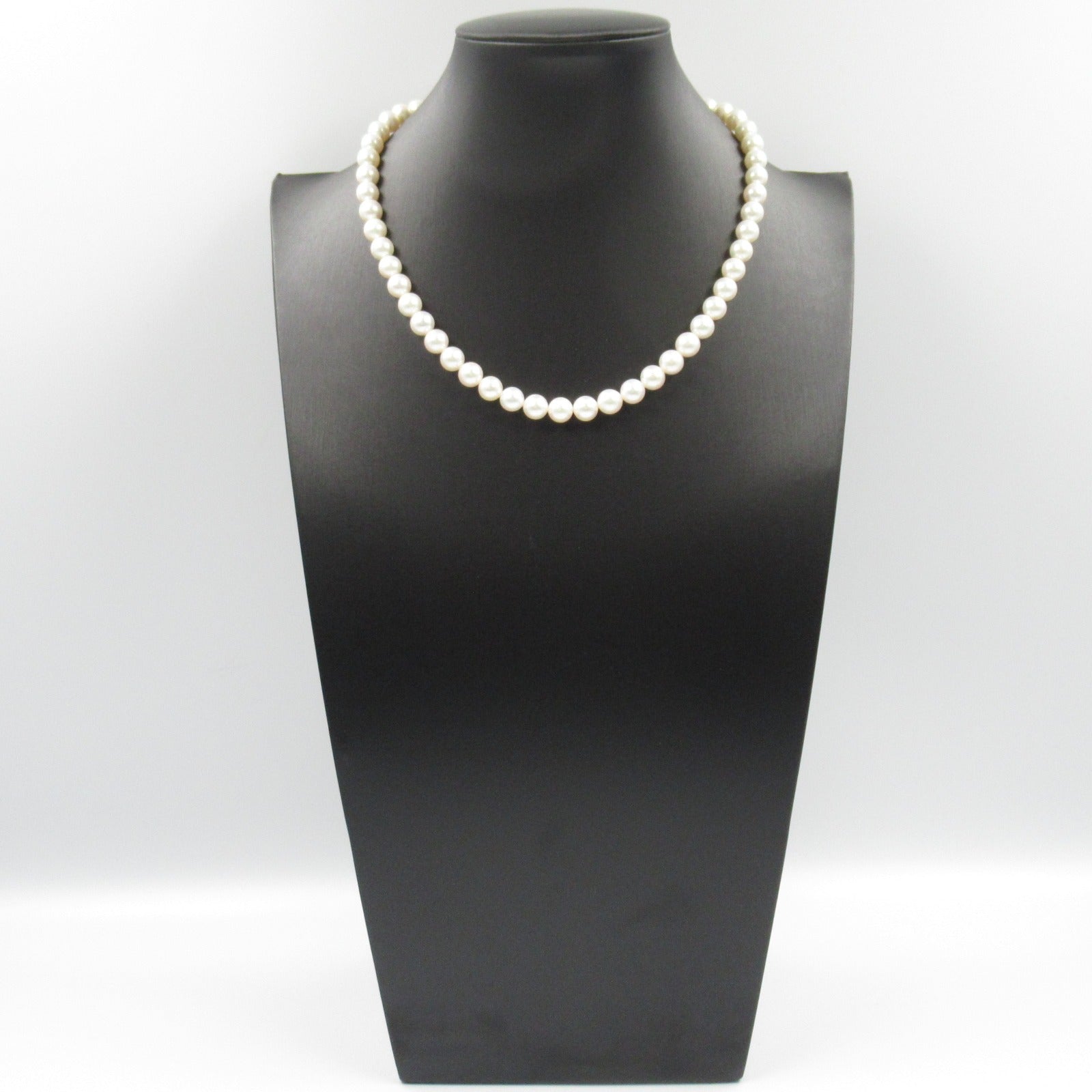 Jewelry Pearl Necklace Earrings Set Silver 925 K14WG